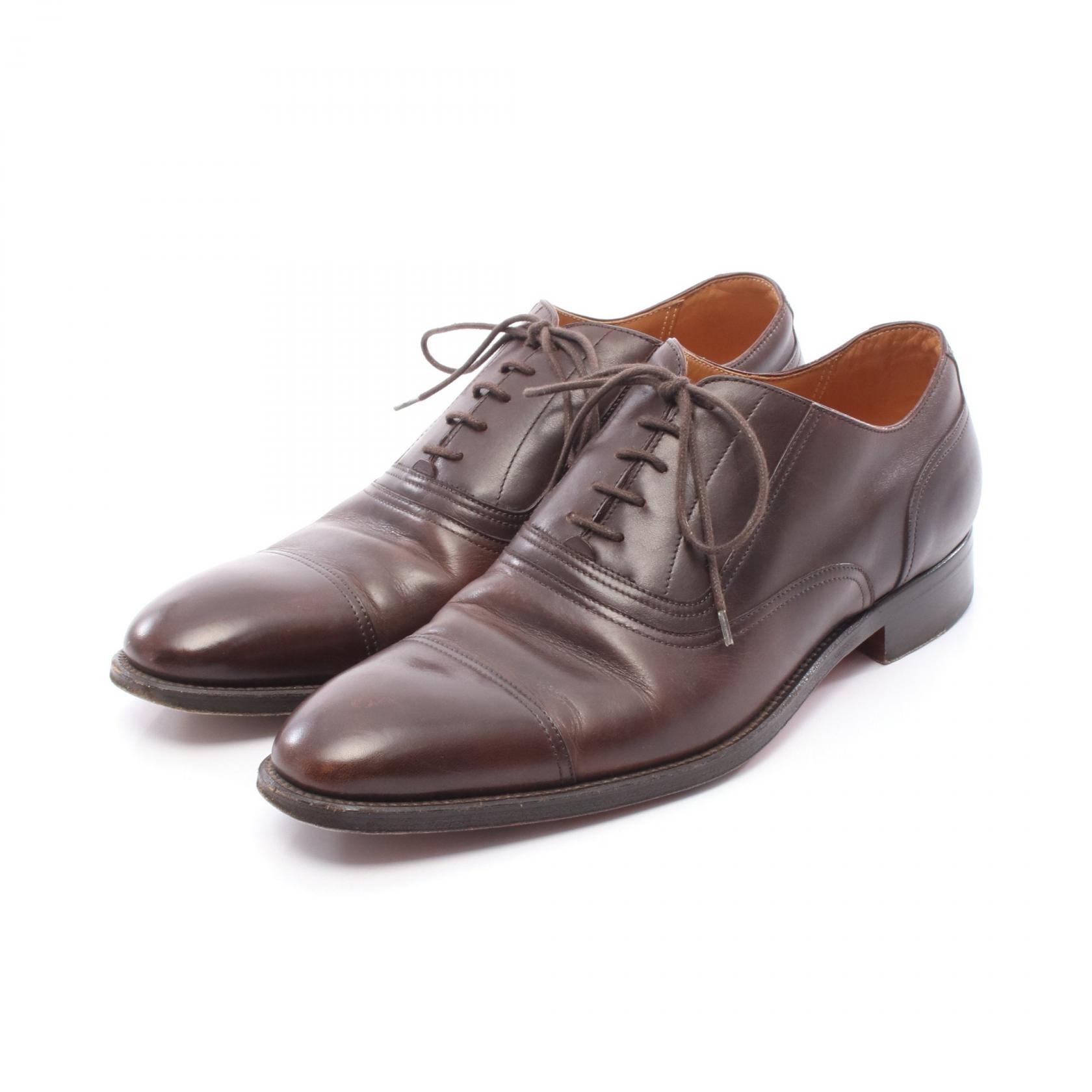 HERMÈS エルメス Hロゴ ローファー ダークブラウン メンズ 41 lifecreate-kc_e487