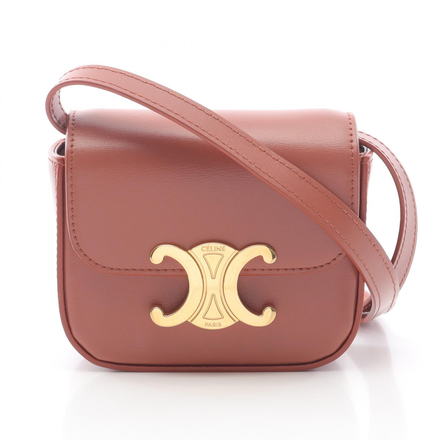 セリーヌ　ミニクロード　トリオンフキャンバス　ショルダーバッグ CELINE】ミニ クロード トリオンフキャンバス＆カーフスキン