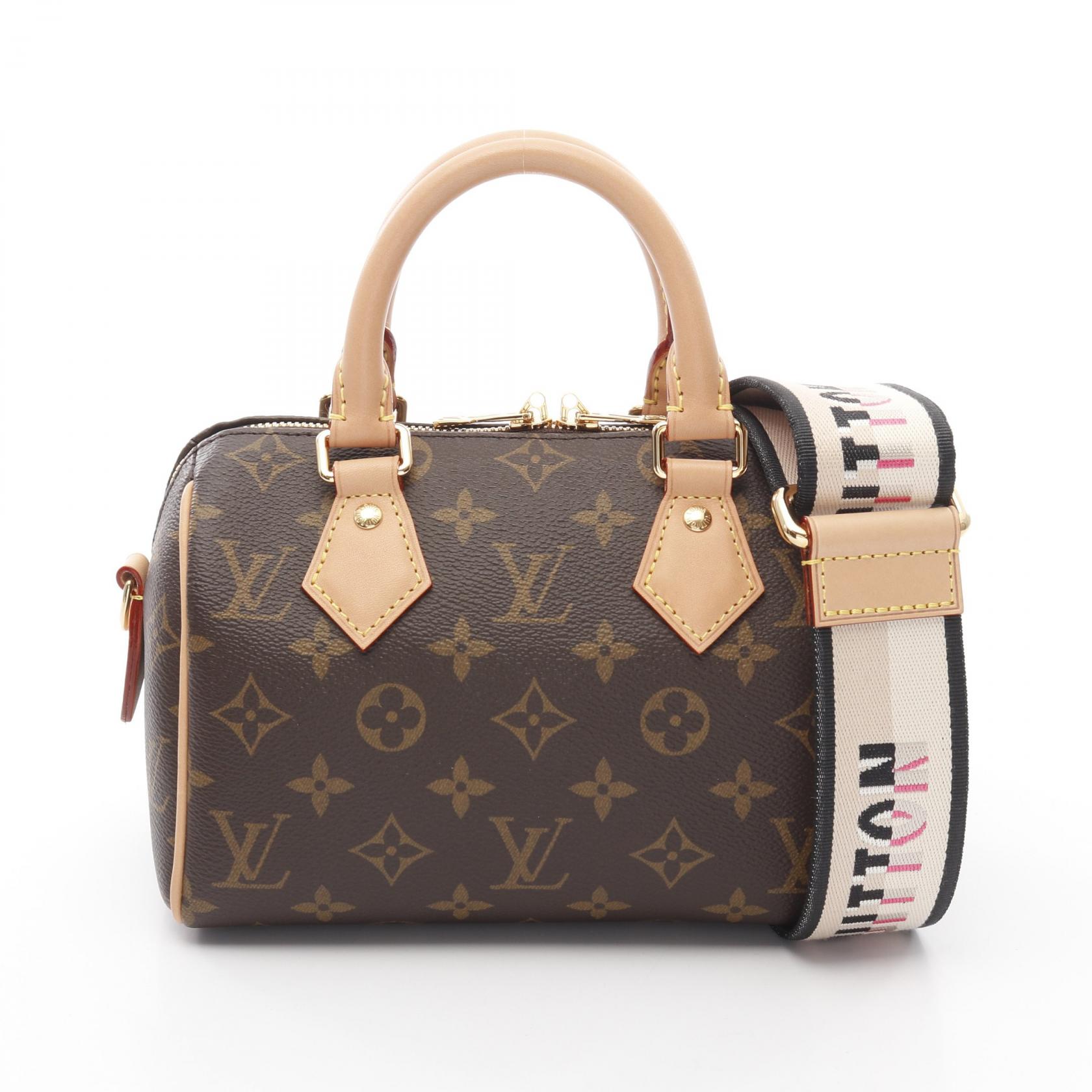 ルイ・ヴィトン LOUIS VUITTON スピーディ バンドリエール20 ハンドバッグ バッグ PVCコーティングキャンバス レザー モノグラム レディース ブラウン系 M46234 【中古】