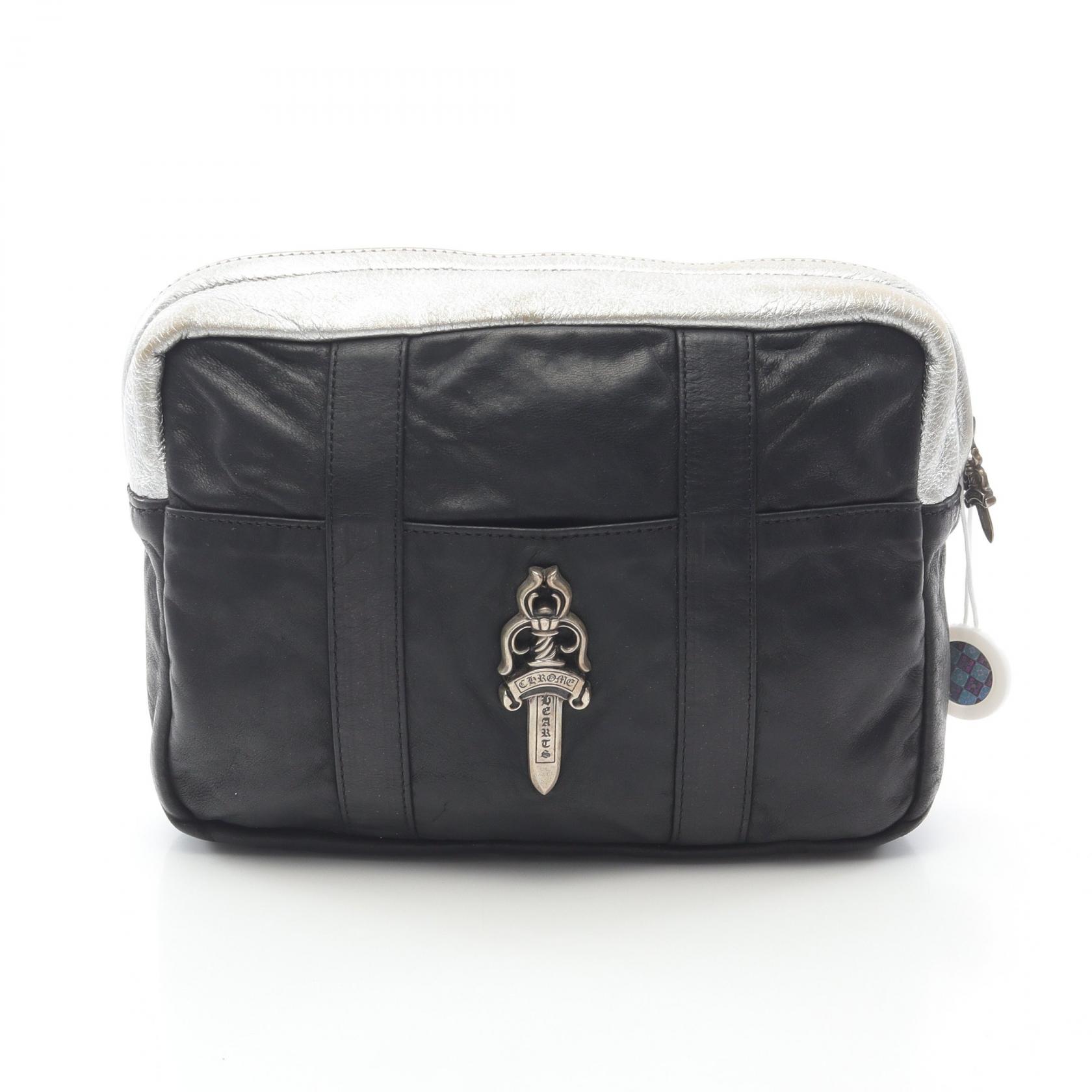 CHROME HEARTS◆PVC モチーフ クロスロゴ ポーチ バッグ CHROME HEARTS クロムハーツ クロスパッチ ポーチ セカンド
