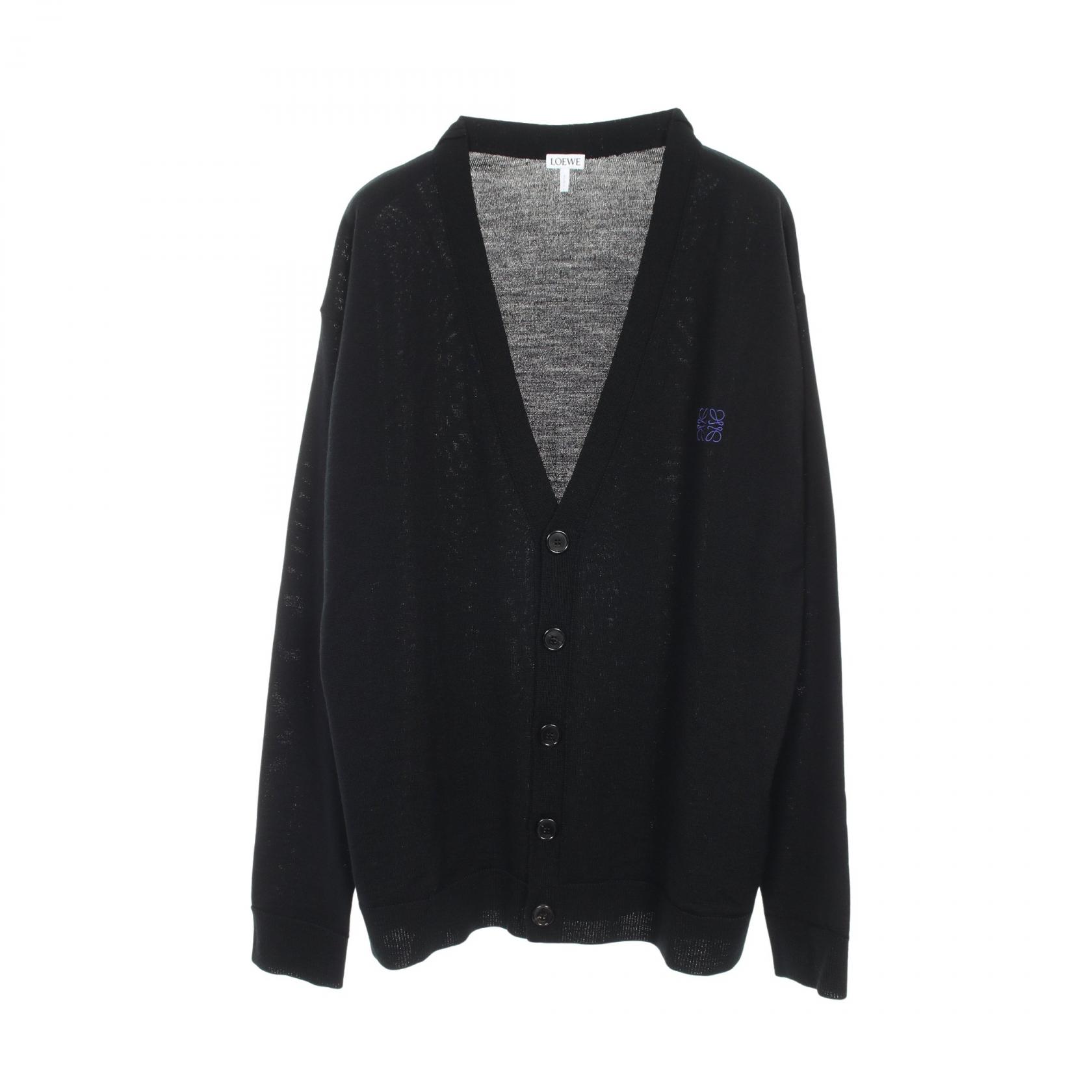 LOEWE ロエベ カーディガン JERSEY LOEWE - Logo-Jacquard Knitted Cardigan - Green Loewe