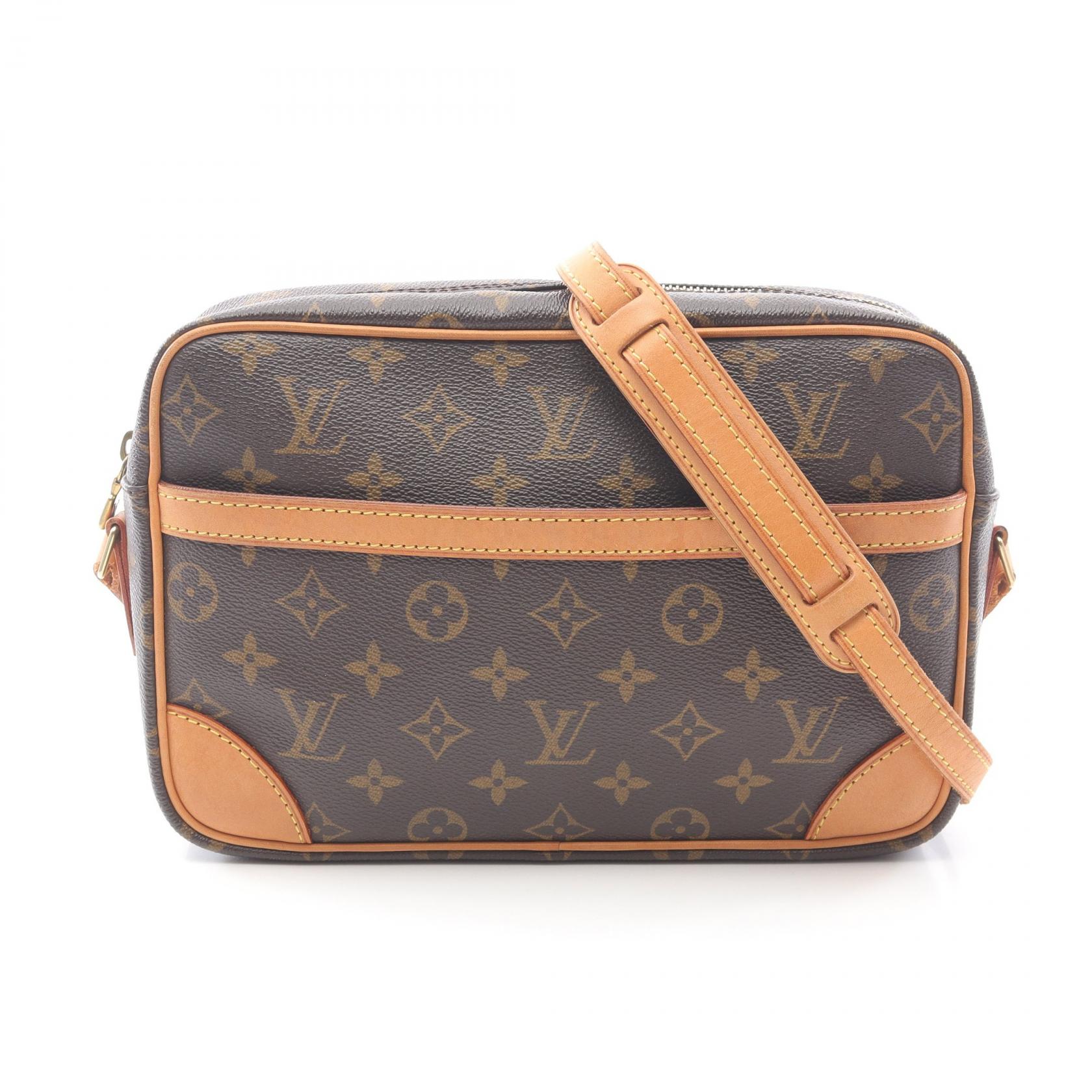 ≪5％OFFクーポン対象＆まとめ買い10%OFF≫ルイ・ヴィトン LOUIS VUITTON トロカデロ27 モノグラム ショルダーバッグ バッグ PVCコーティングキャンバス レザー レディース ブラウン系 M51274 【中古】 103,950円