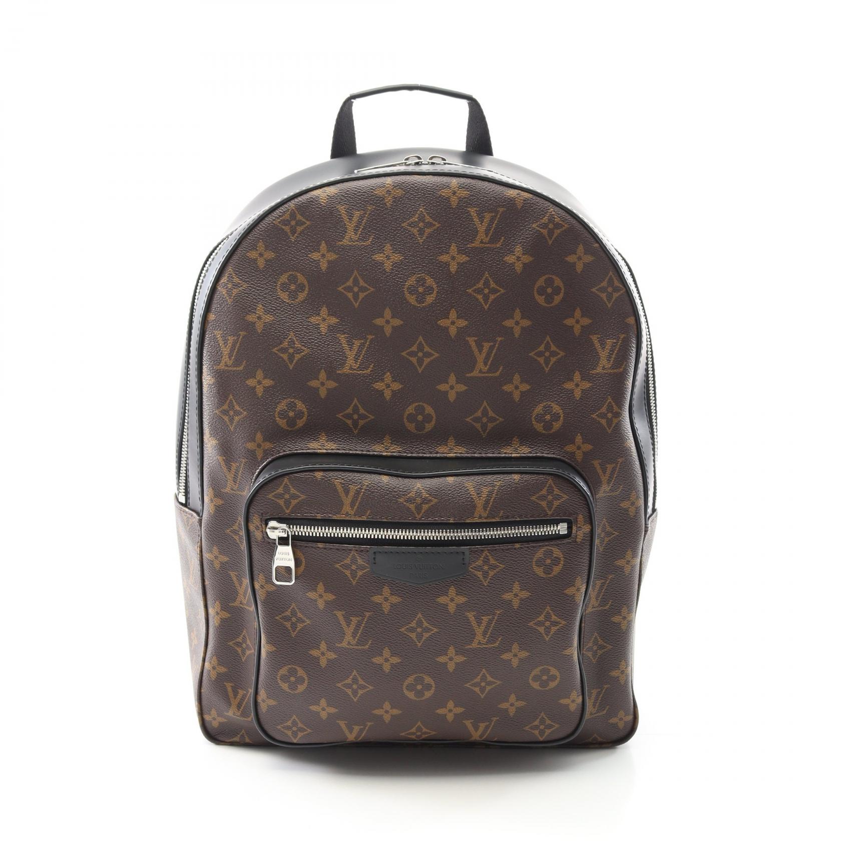 【3万円OFFクーポン対象】ルイ・ヴィトン LOUIS VUITTON ジョッシュ リュックサック バックパック バッグ PVCコーティングキャンバス レザー モノグラム・マカサー メンズ ブラウン系 / ブラック系 M41530 【中古】