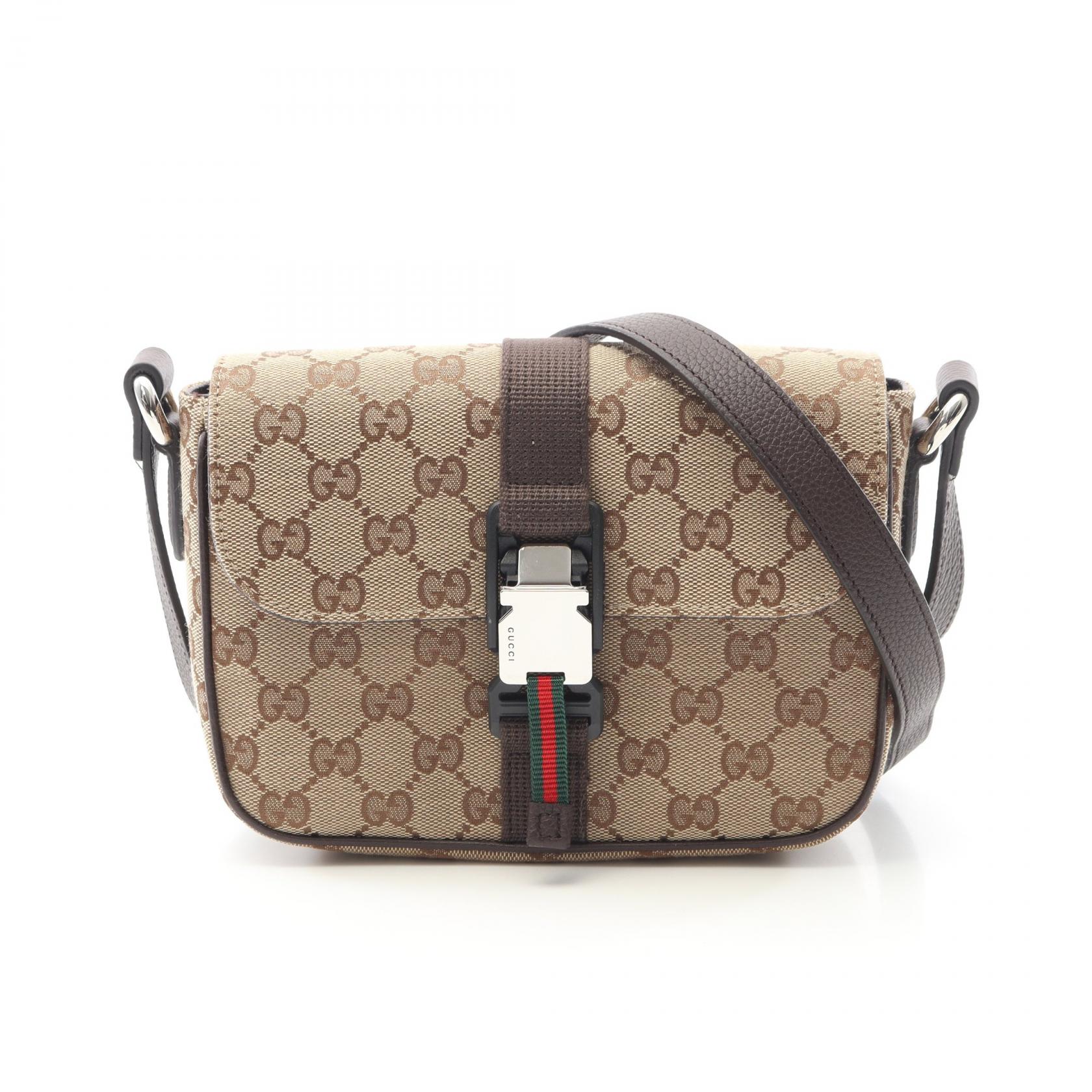 グッチ GUCCI GG ミニ クロスボディバッグ ショルダーバッグ バッグ キャンバス レザー メンズ ベージュ系 / ブラウン系 802100FADUS9857 【新品】 101,200円