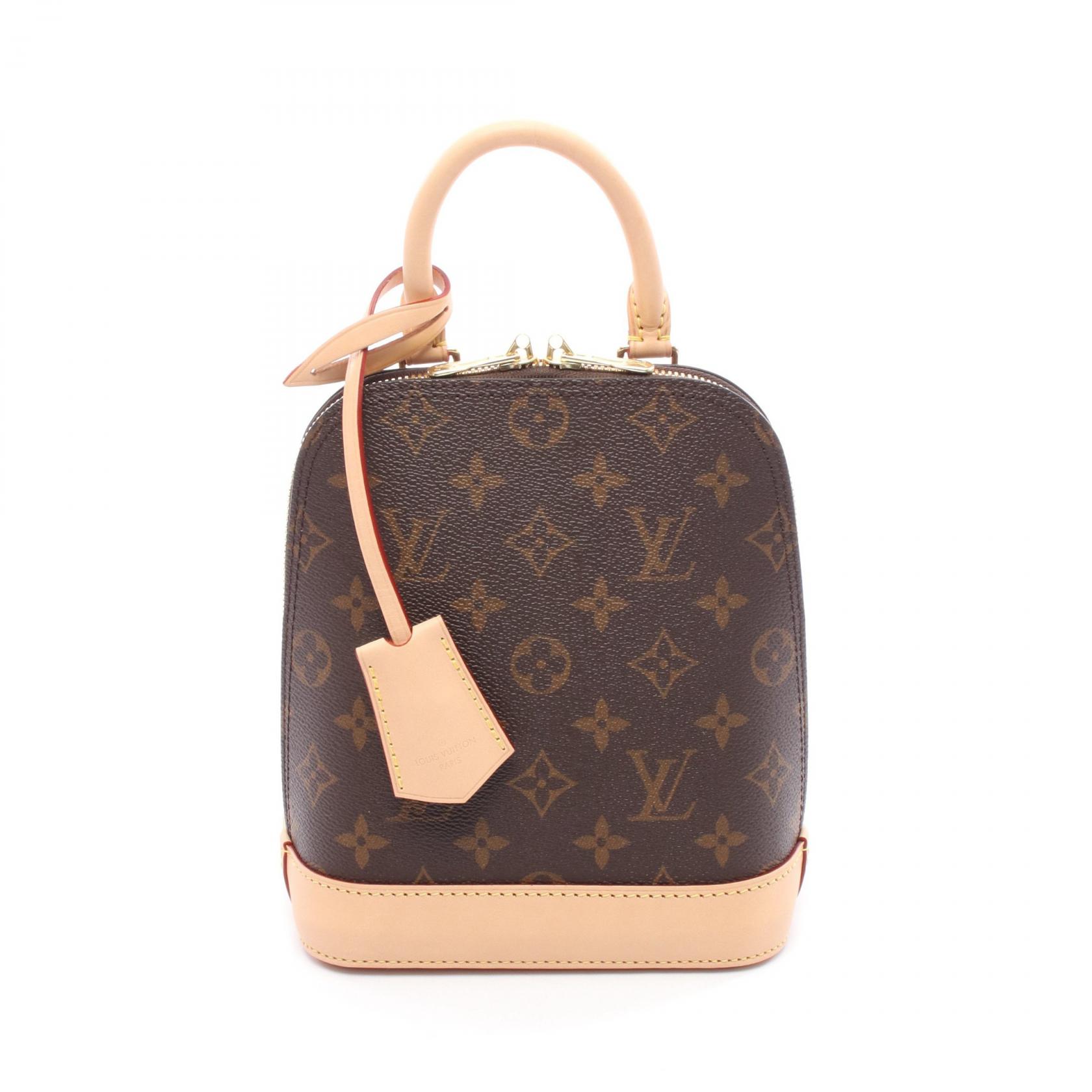 【ポイント5倍｜4/18 0:00～4/20 23:59】ルイ・ヴィトン LOUIS VUITTON アルマ バックパック モノグラム リュックサック バックパック バッグ PVCコーティングキャンバス レザー レディース ブラウン系 M47132 【中古】