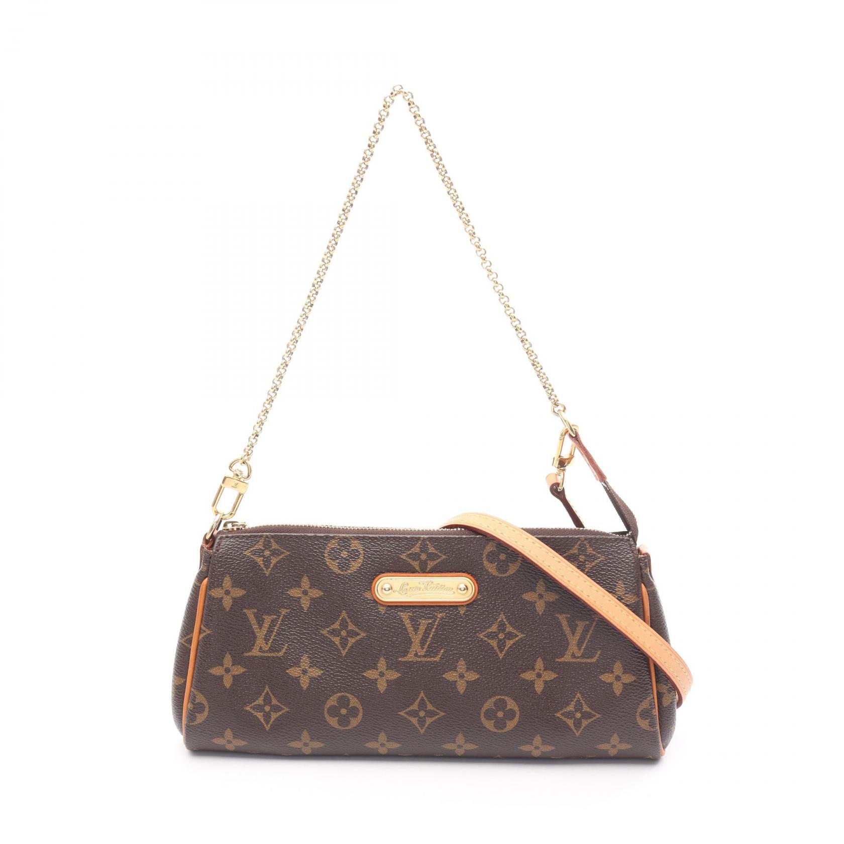 【1万円OFFクーポン対象】ルイ・ヴィトン LOUIS VUITTON エヴァ ショルダーバッグ バッグ PVCコーティングキャンバス レザー モノグラム レディース ブラウン系 M95567 【中古】