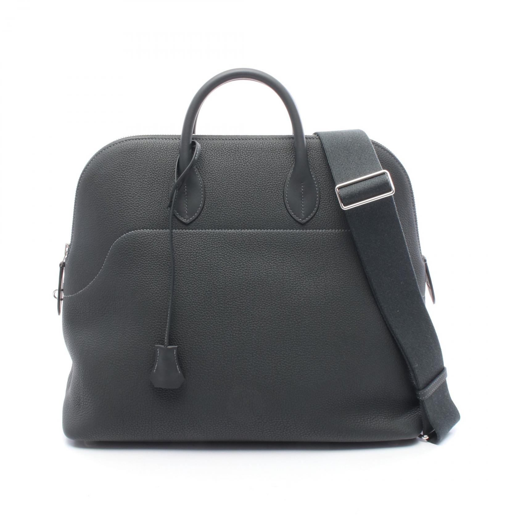 ≪5％OFFクーポン対象＆まとめ買い10%OFF≫エルメス HERMES ボリード アドス ニューヴェールフォンセ ハンドバッグ バッグ トゴ トゴ レディース グリーン系 【中古】 716,000円
