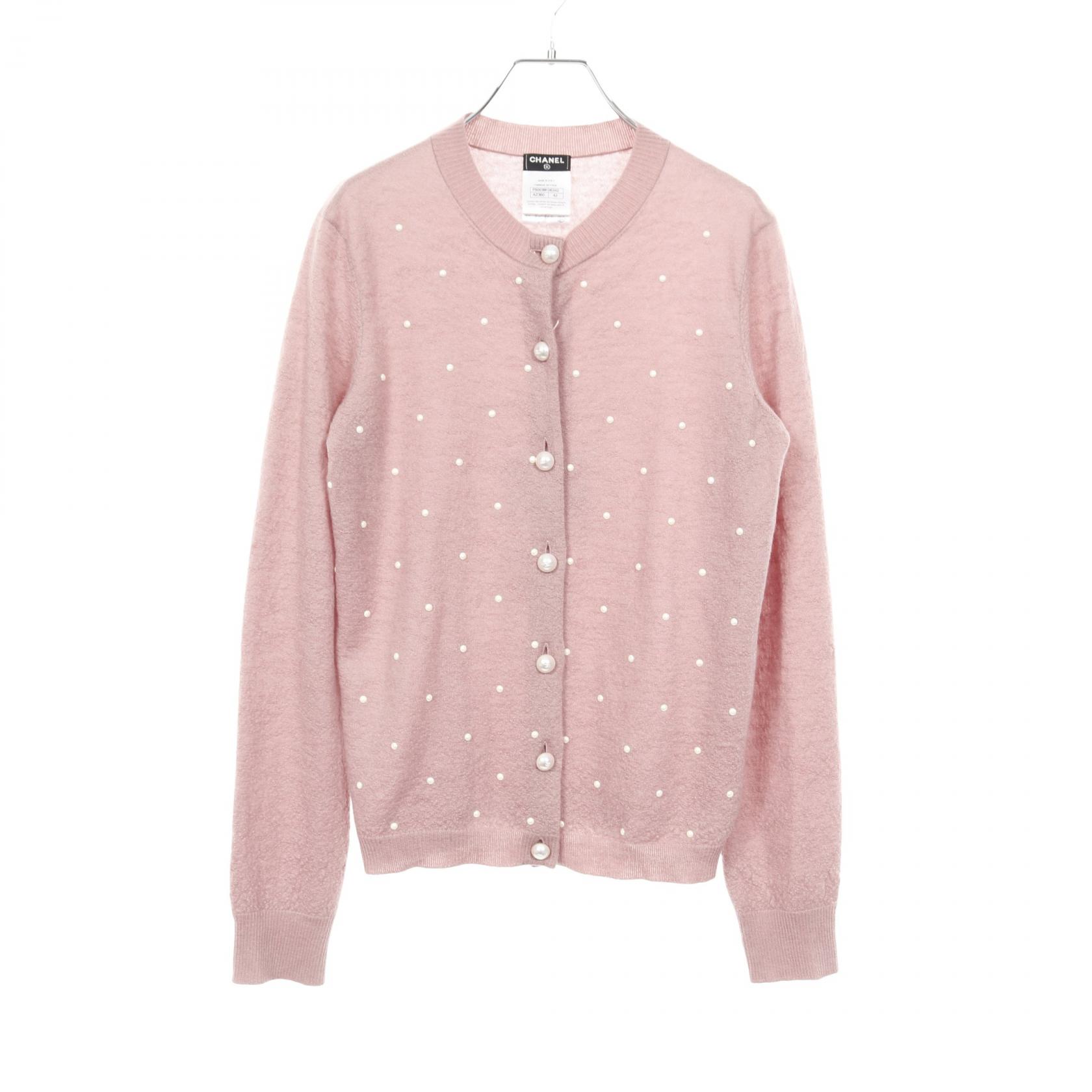 ✨美品✨シャネル✨カシミア✨カーディガン✨希少✨ブラック&ピンク✨ロゴボタン✨ 中古・古着通販】CHANEL (シャネル) アイコンボタンカシミヤ