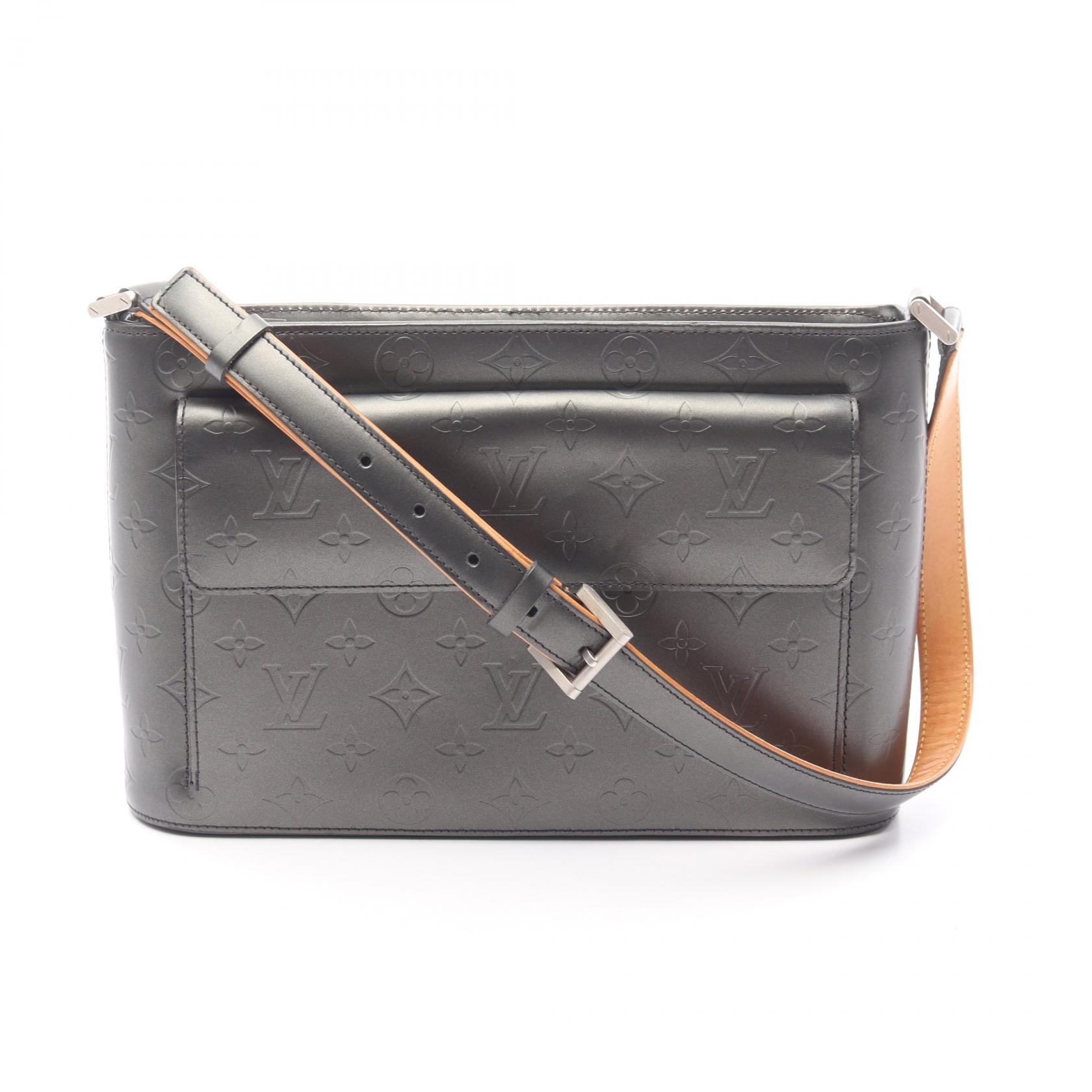 ≪5%OFFクーポン対象&まとめ買い10%OFF≫ルイ・ヴィトン LOUIS VUITTON アルストン ショルダーバッグ バッグ レザー モノグラム・マット レディース ブラック系 M55122 【中古】