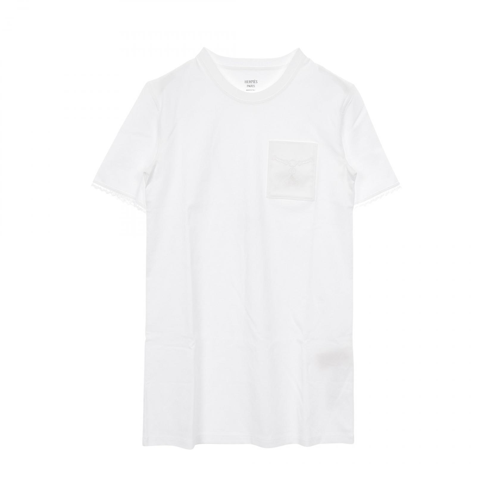 エルメス HERMES Palefroi ワンピース 衣料品 トップス コットン レディース ホワイト系 【中古】