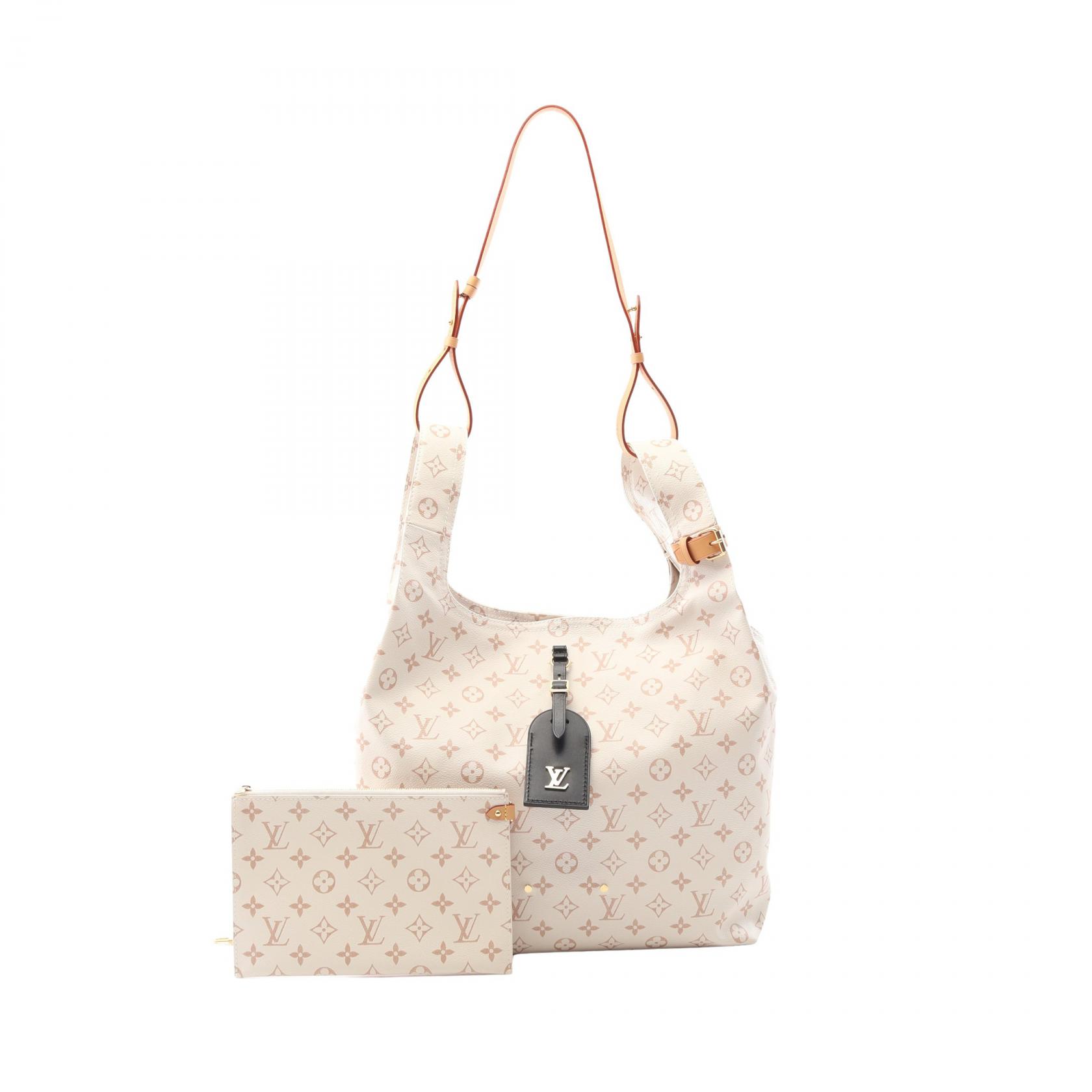 【3万円OFFクーポン対象】ルイ・ヴィトン LOUIS VUITTON アトランティスGM トートバッグ バッグ PVCコーティングキャンバス モノグラム レディース ホワイト系 / ブラウン系 M24409 【中古】