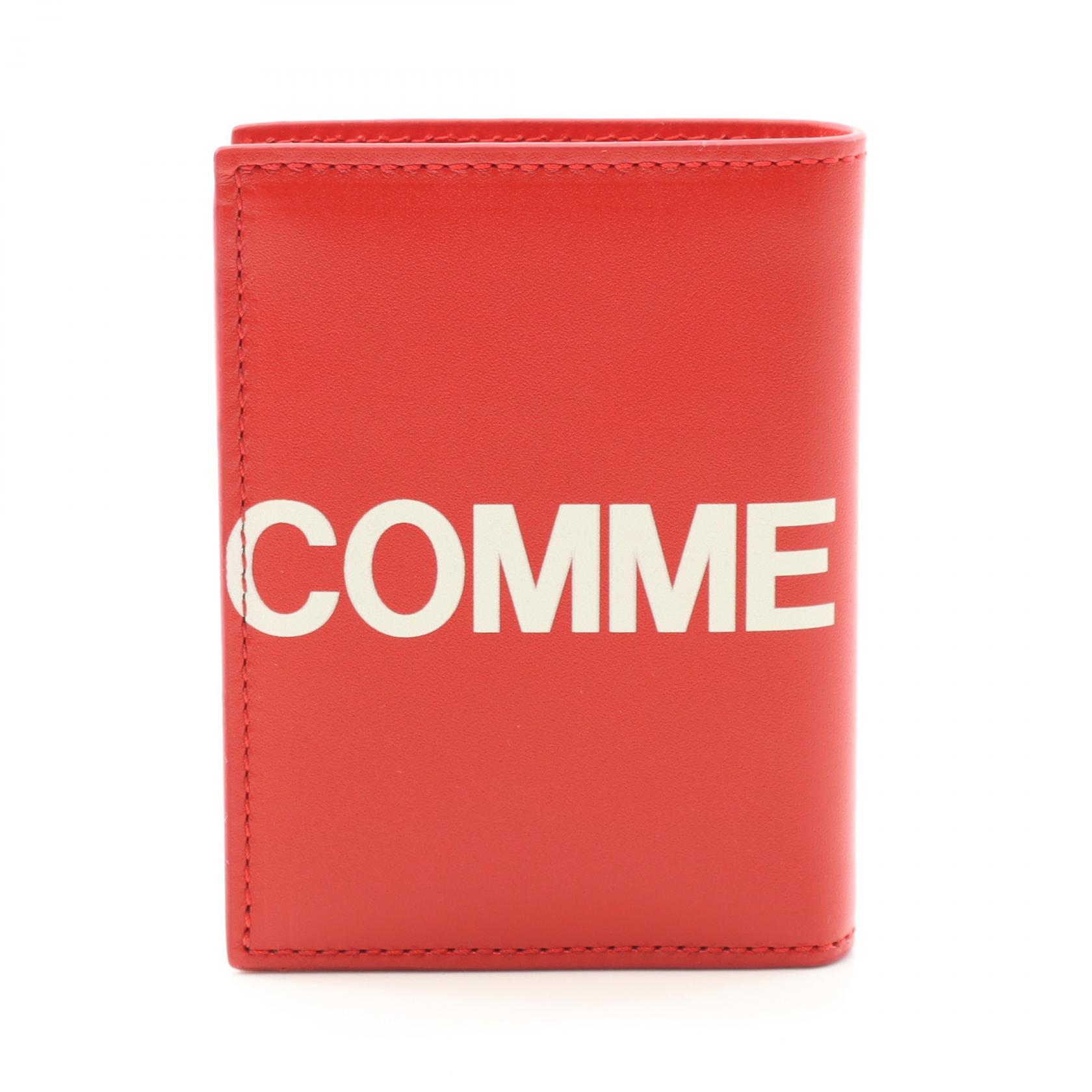 【ポイント5倍｜4/18 0:00～4/20 23:59】コムデギャルソン COMME des GARCONS 二つ折り財布 財布 レザー メンズ レディース レッド系 SA0641HL 【新品】