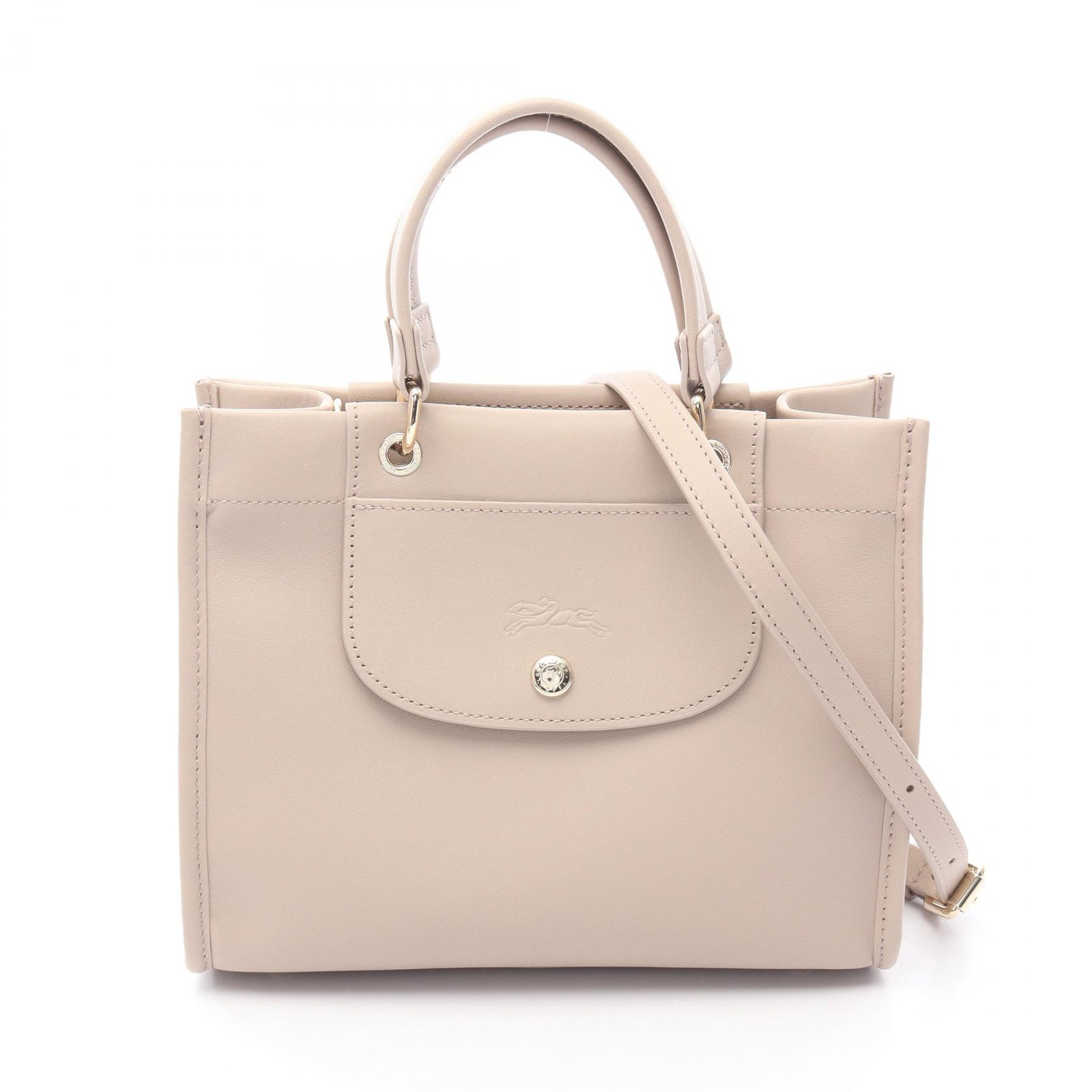 ≪5％OFFクーポン対象＆まとめ買い10%OFF≫ロンシャン Longchamp カバ ロンシャン S トップハンドル ハンドバッグ バッグ レザー レディース ベージュ系 10309HGO266 【新品】