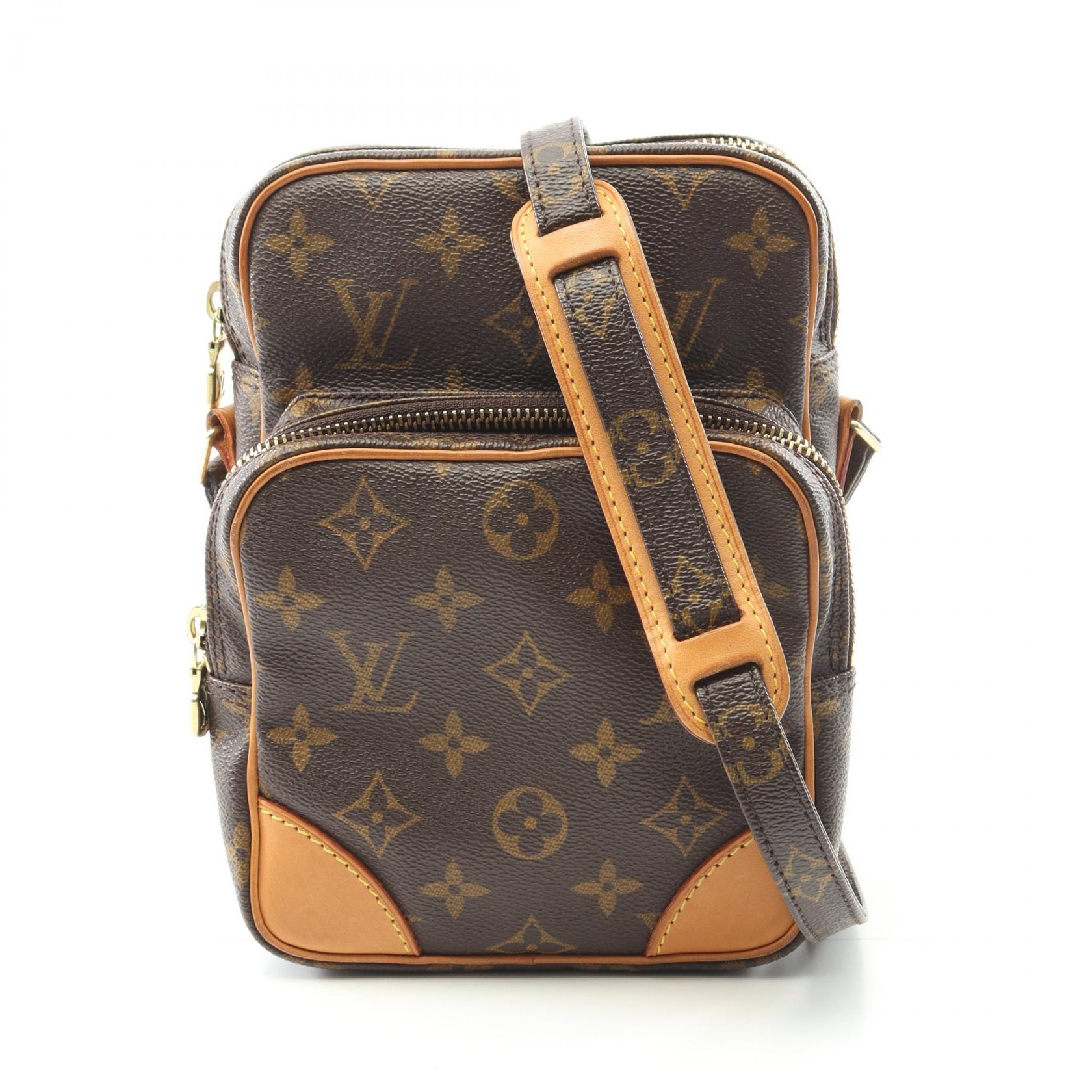 【ポイント5倍｜4/18 0:00～4/20 23:59】ルイ・ヴィトン LOUIS VUITTON アマゾン ショルダーバッグ バッグ PVCコーティングキャンバス レザー モノグラム レディース ブラウン系 M45236 【中古】