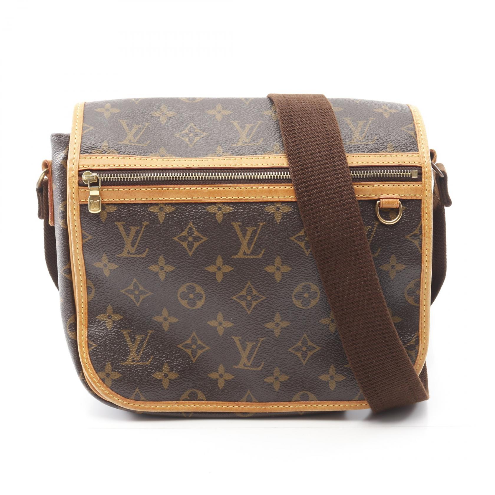 ≪5％OFFクーポン対象＆まとめ買い10%OFF≫ルイ・ヴィトン LOUIS VUITTON メッセンジャーPM ボスフォール ショルダーバッグ バッグ PVCコーティングキャンバス レザー モノグラム レディース ブラウン系 M40106 【中古】 57,750円