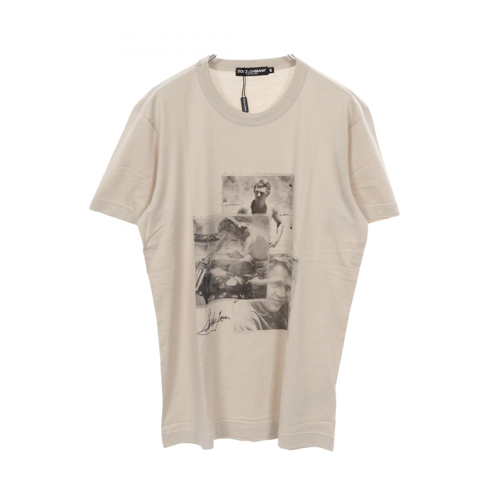 ≪5％OFFクーポン対象＆まとめ買い10%OFF≫ドルチェアンドガッバーナ DOLCE & GABBANA カットソー 衣料品 トップス コットン レディース ベージュ系 G8DZ2T 【中古】