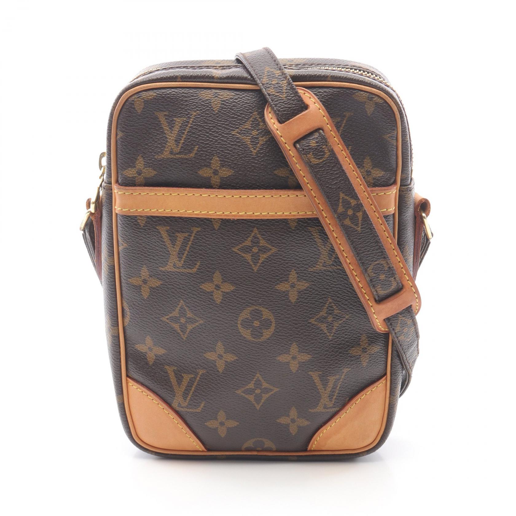 ≪5%OFFクーポン&まとめ買い10% ~7/26 9:59〆≫ルイ・ヴィトン LOUIS VUITTON ダヌーブ ショルダーバッグ バッグ PVCコーティングキャンバス レザー モノグラム レディース ブラウン系 M45266 【中古】|BRANDOFF TOKYO