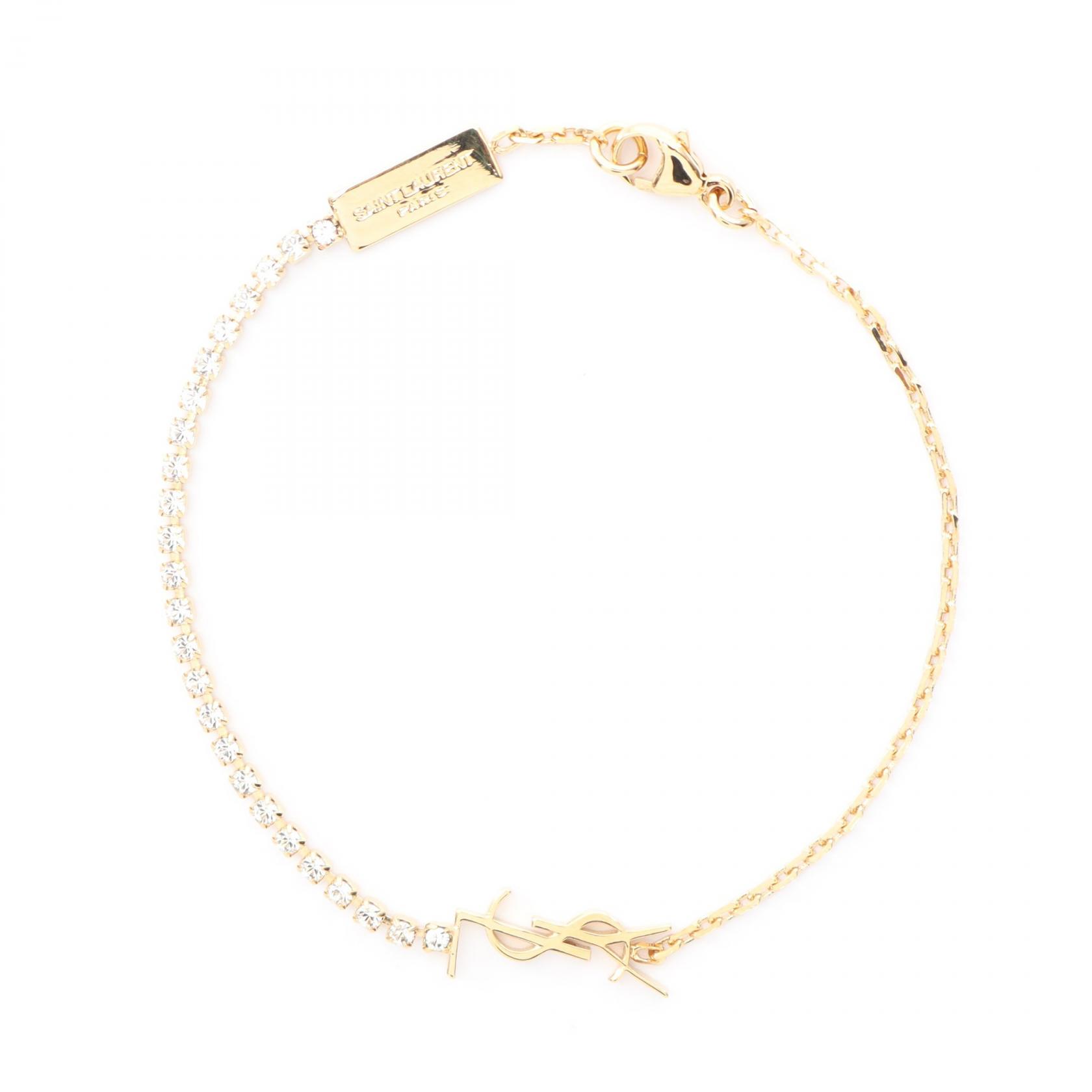 送料無料 SAINT LAURENT カサンドラロゴ ブレスレット SAINT LAURENT 【並行輸入品】サンローラン ブレスレット