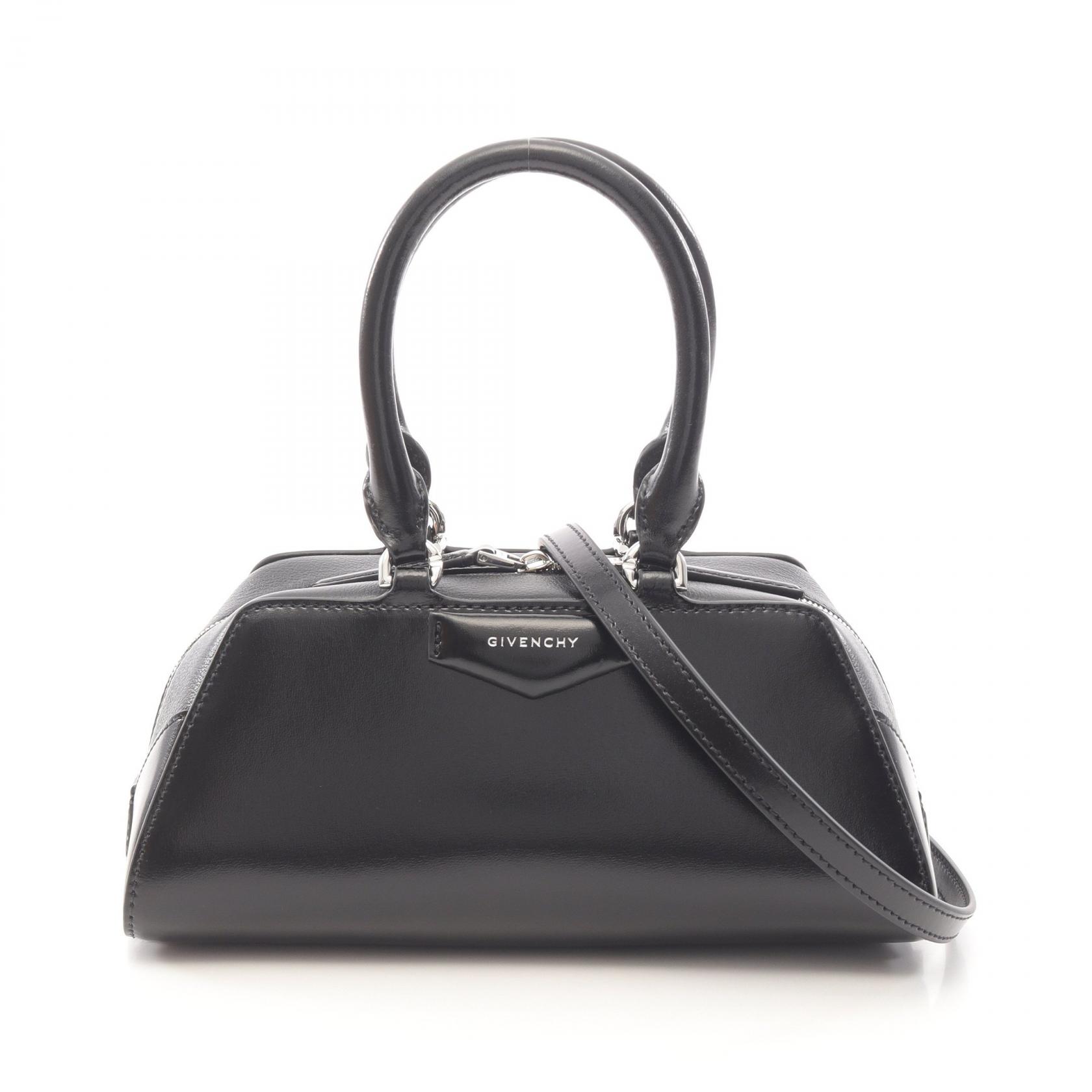 ≪5％OFFクーポン対象＆まとめ買い10%OFF≫ジバンシィ GIVENCHY ANTIGONA アンティゴナ イーストウエスト ミニ ハンドバッグ バッグ レザー レディース ブラック系 BB5146B2B2001 【新品】