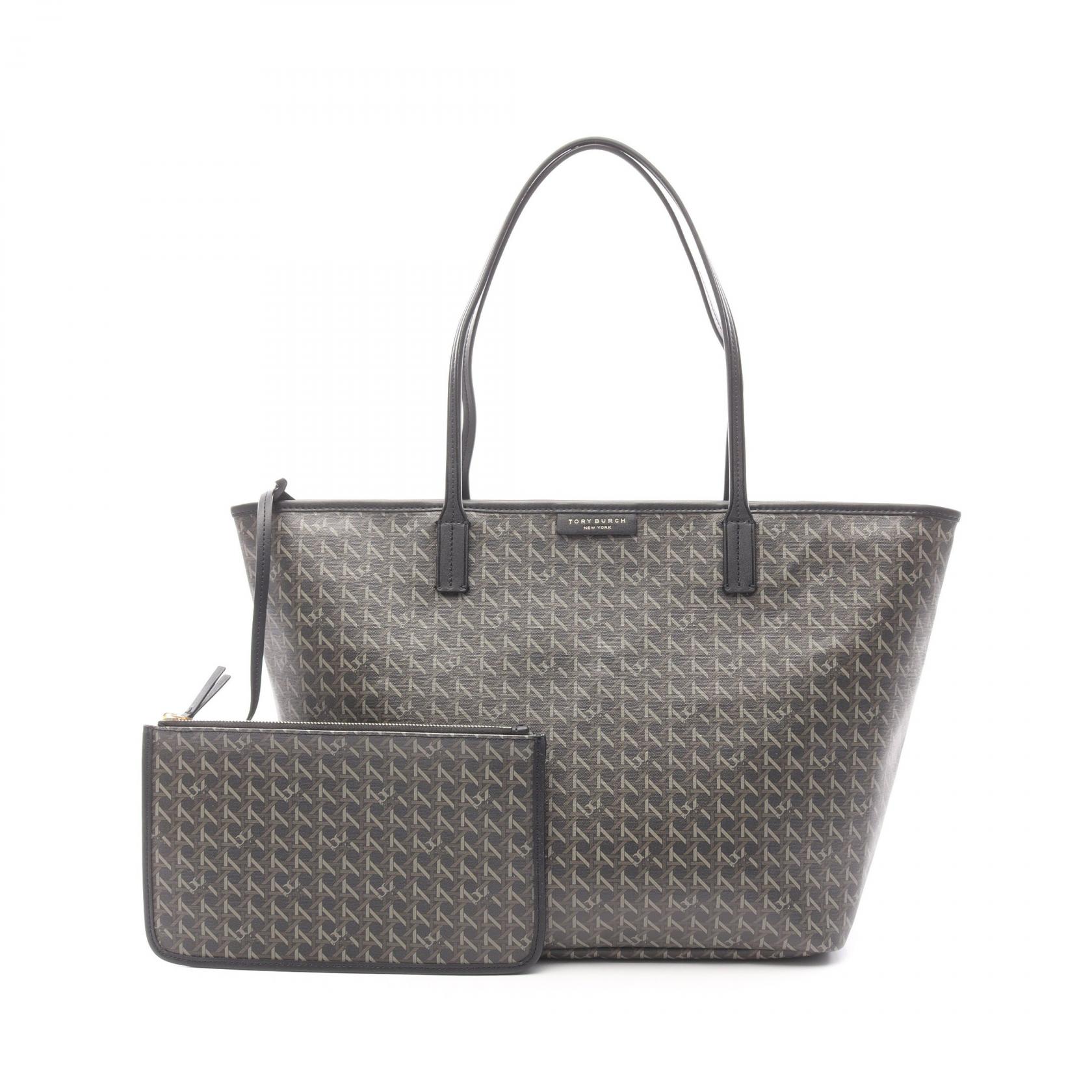 トリーバーチ Tory Burch エバーレディ ジップ トートバッグ バッグ PVCコーティングキャンバス レザー レディース ブラック系 / マルチカラー 145634001 【新品】 29,380円