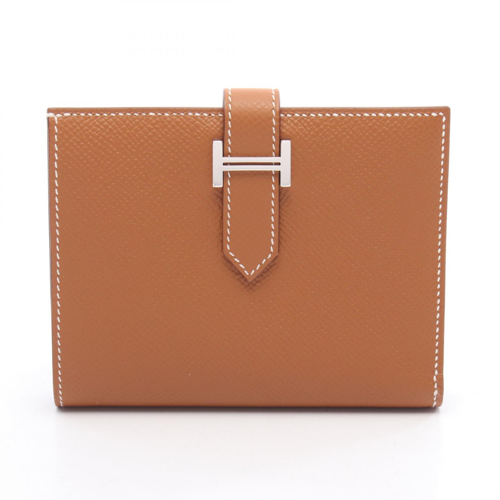 楽天市場】HERMES エルメス ベアンコンパクト 財布 ゴールド エプソン