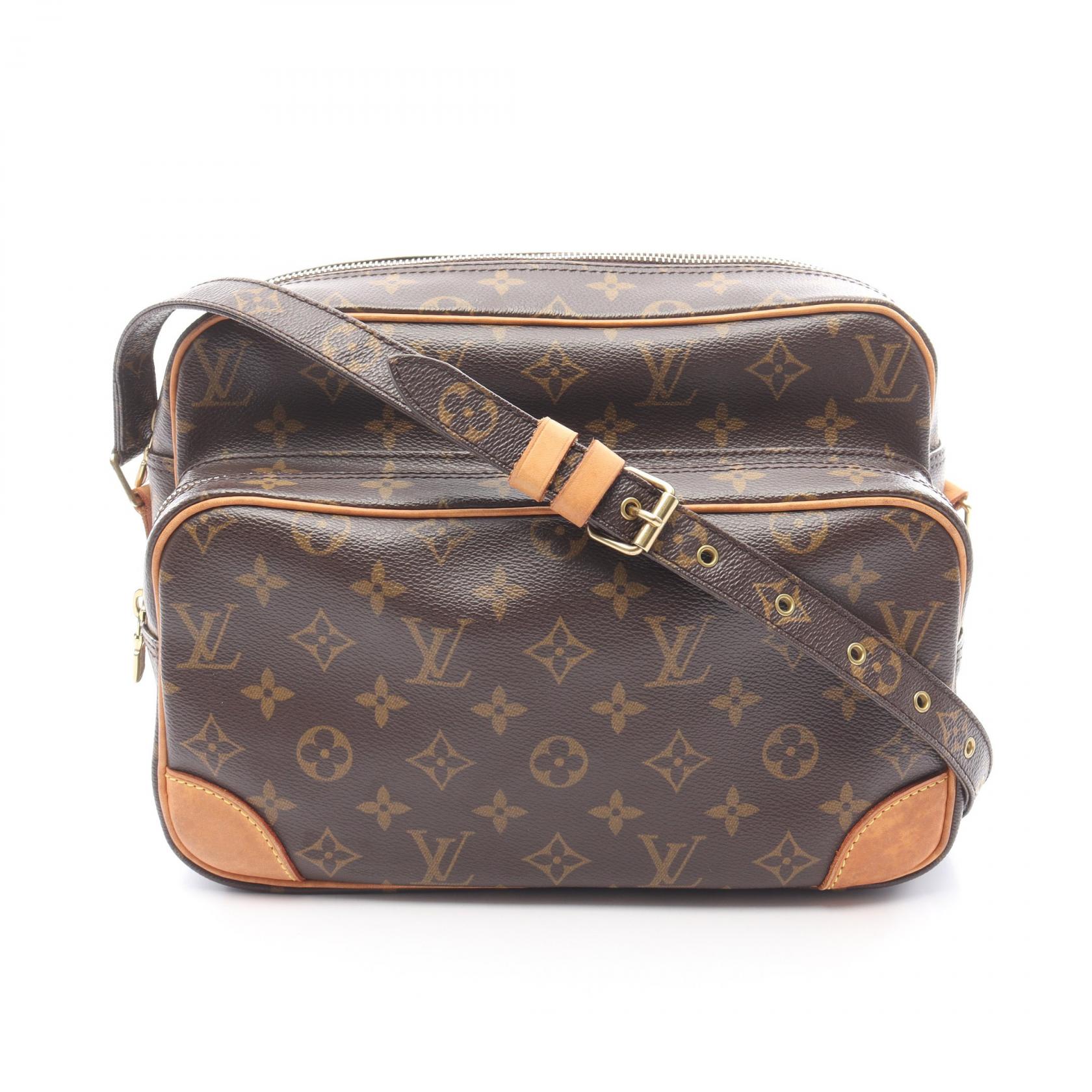 ≪5%OFFクーポン&まとめ買い10% ~7/26 9:59〆≫ルイ・ヴィトン LOUIS VUITTON ナイル ショルダーバッグ バッグ PVCコーティングキャンバス レザー モノグラム レディース ブラウン系 M45244 【中古】|BRANDOFF TOKYO