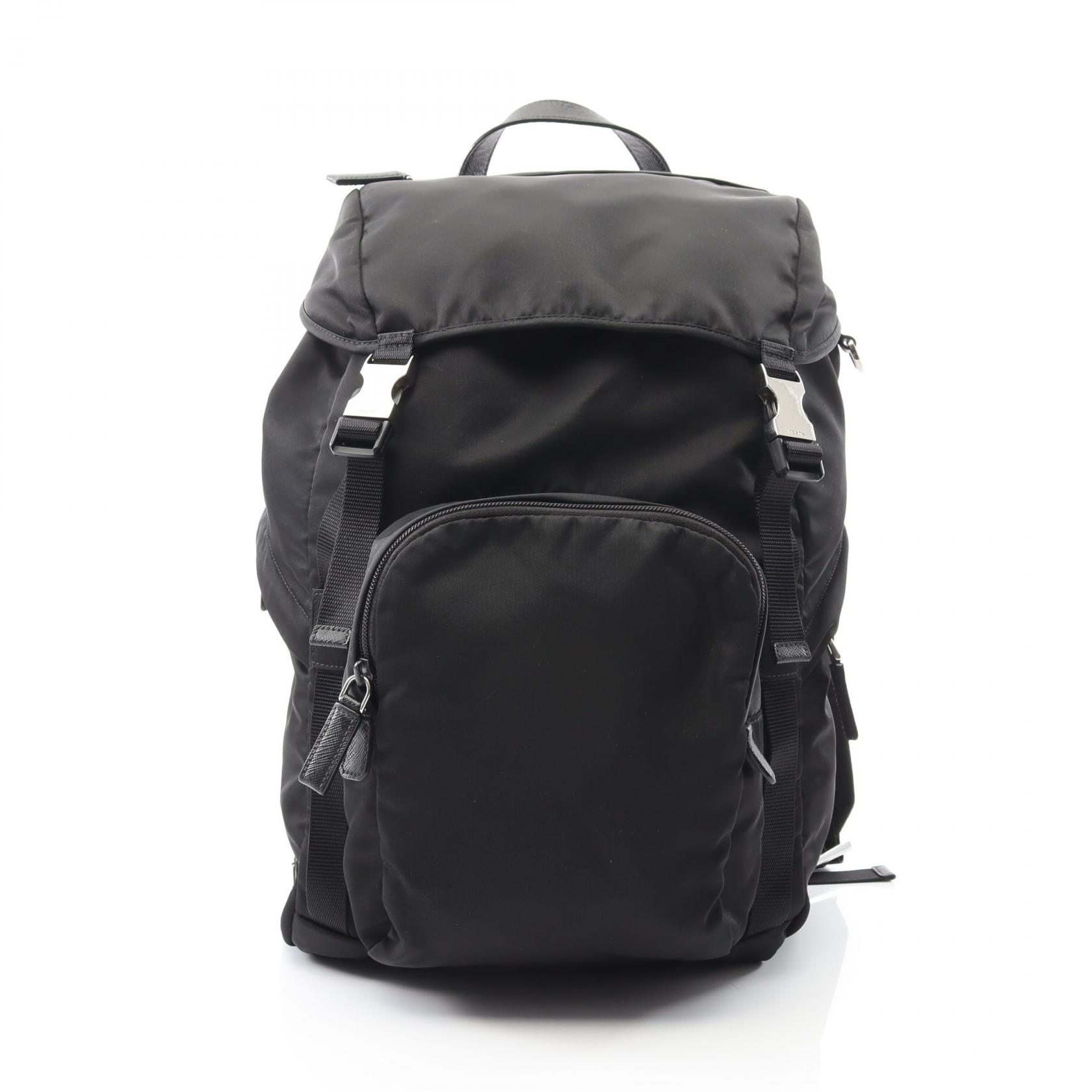 PRADA ブラックナイロンリュック　※付属品付き PRADA プラダ ナイロン バックパック V136 リュック ユニ