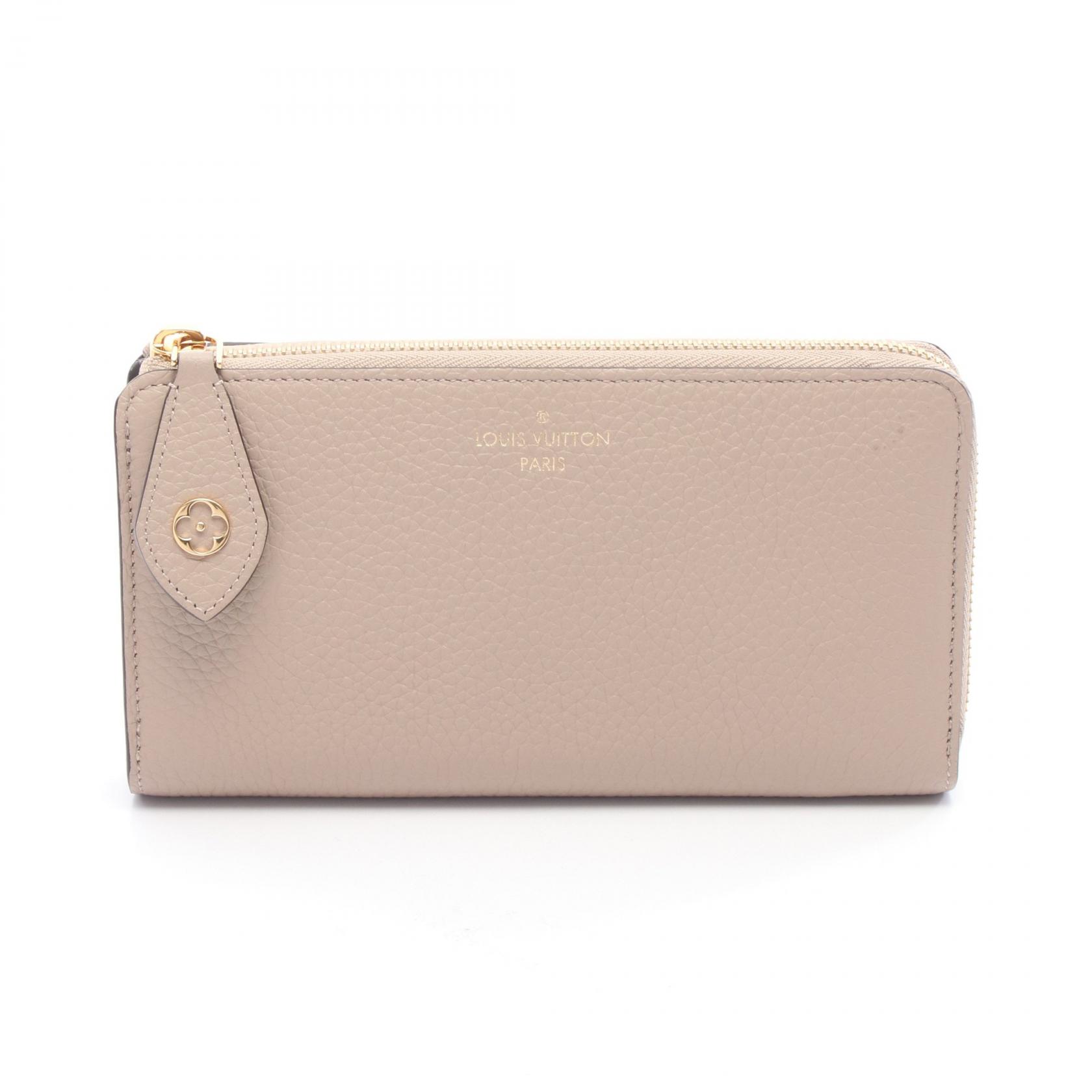 【ポイント5倍｜4/18 0:00～4/20 23:59】ルイ・ヴィトン LOUIS VUITTON ポルトフォイユ コメット L型ファスナー長財布 財布 トリヨンレザー トリヨンレザー レディース ベージュ系 M63104 【中古】