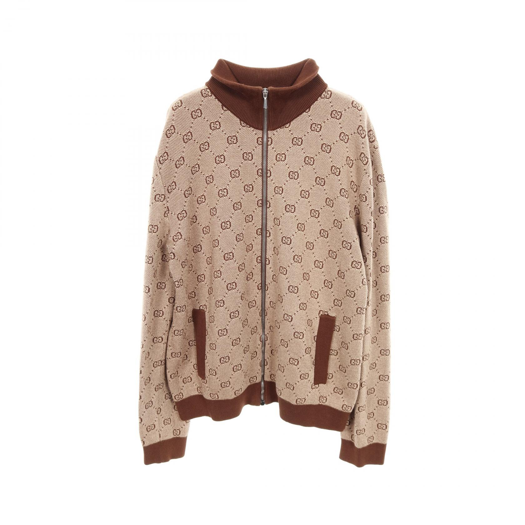 GUCCI ニットブルゾン　パーカーアウター　ジャケット グッチ メンズ アウター ウィンドブレーカー ジャケット ブルゾン 46 | フリマアプリ ラクマ