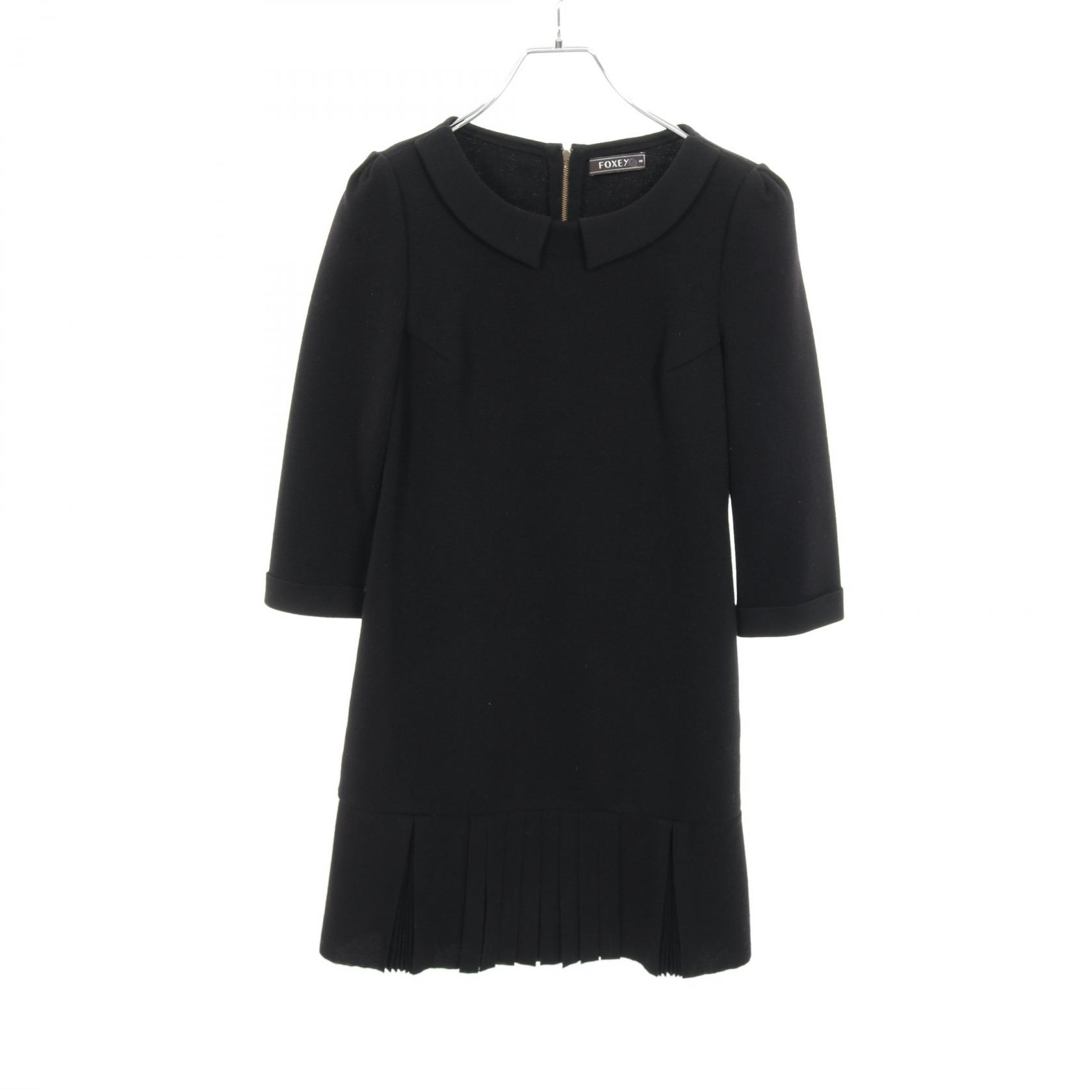 楽天市場】FOXEYフォクシー 37135 白襟 シルク/ウール ドレス