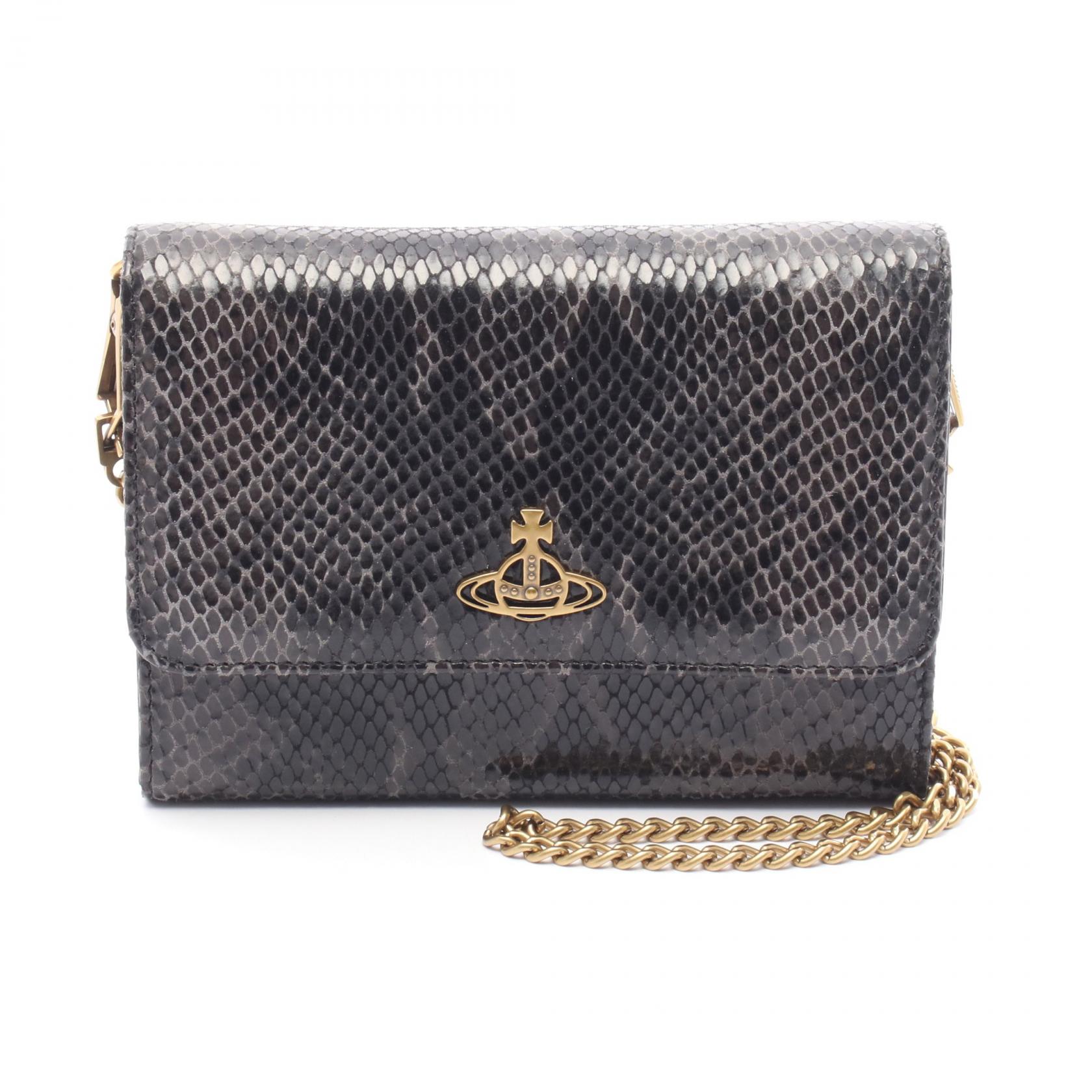 ヴィヴィアンウエストウッド Vivienne Westwood ショルダーバッグ バッグ スネーク レディース ブラック系 / グレー系 S5801000BWL007Y003 【中古】