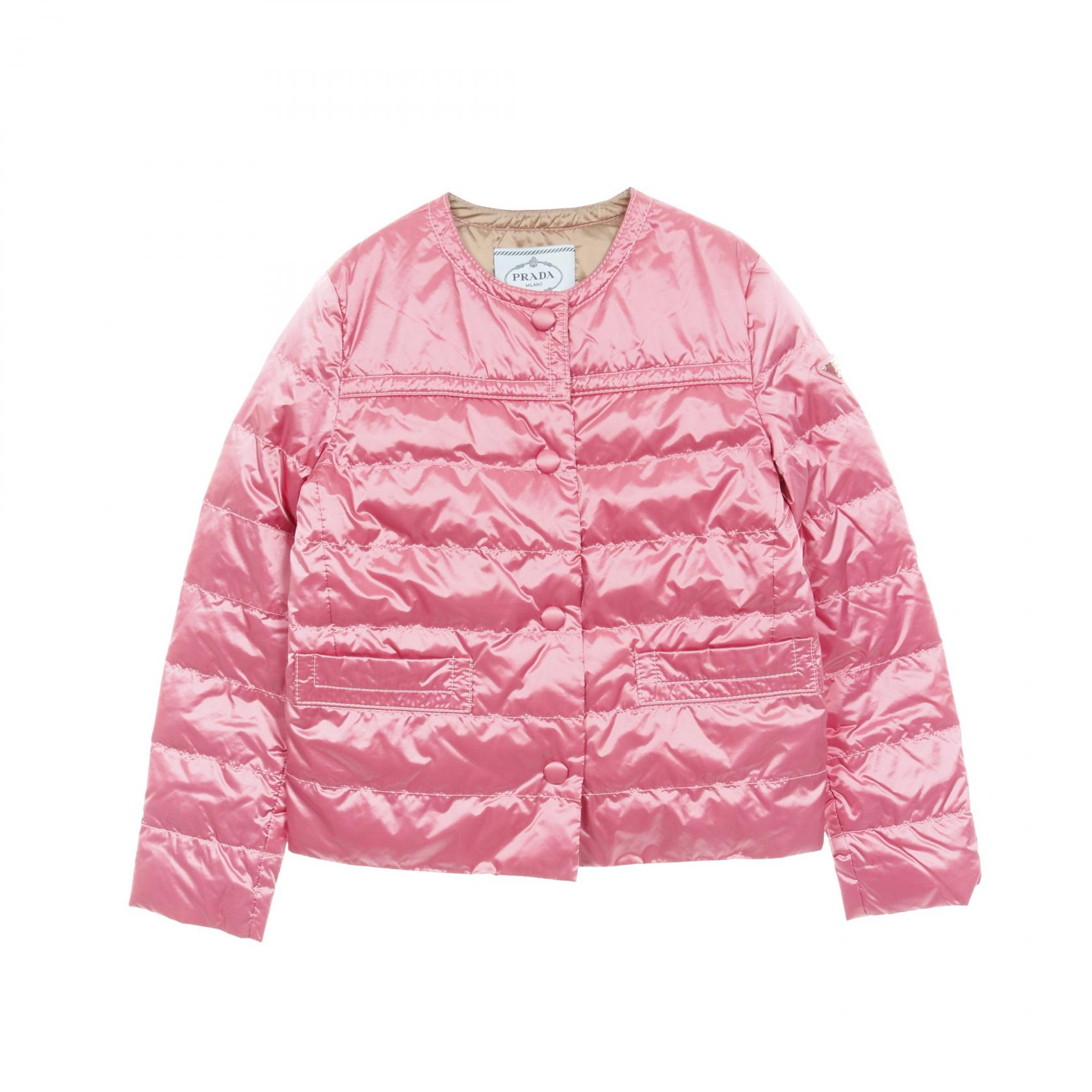 プラダ prada 艶のある淡いピンクのショートジャケット　美品 プラダ prada 艶のある淡いピンクのショートジャケット 美品 Prada