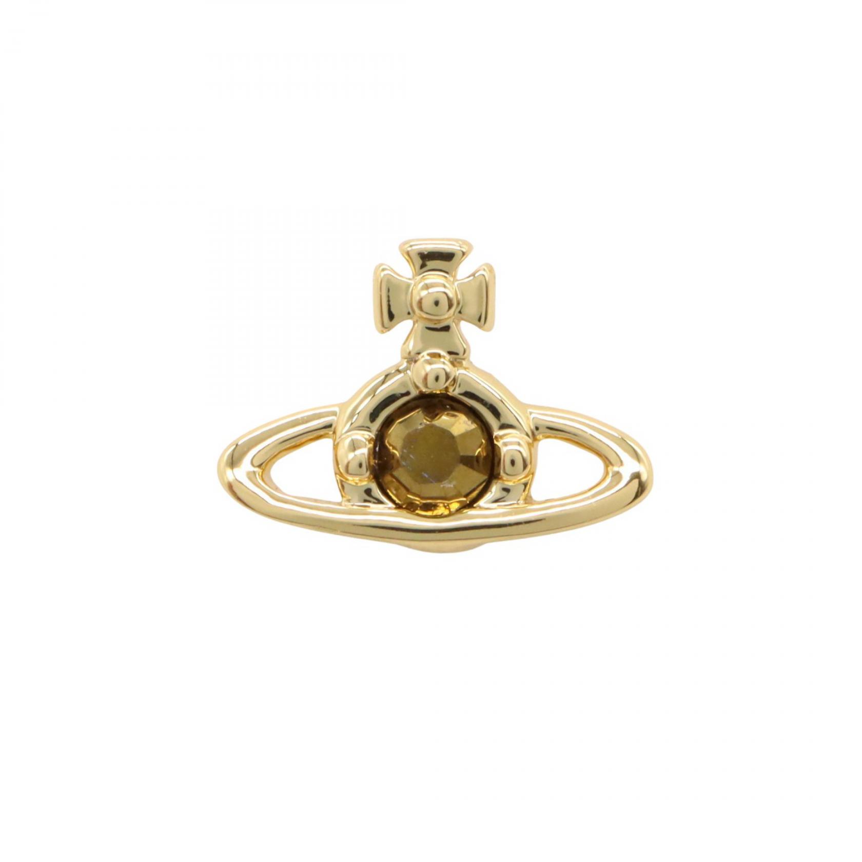 【ポイント5倍｜4/18 0:00～4/20 23:59】ヴィヴィアンウエストウッド Vivienne Westwood シングルピアス ピアス ジュエリー 真鍮 メンズ レディース ブラウン系 / ゴールド系 62010086/02R945 【新品】
