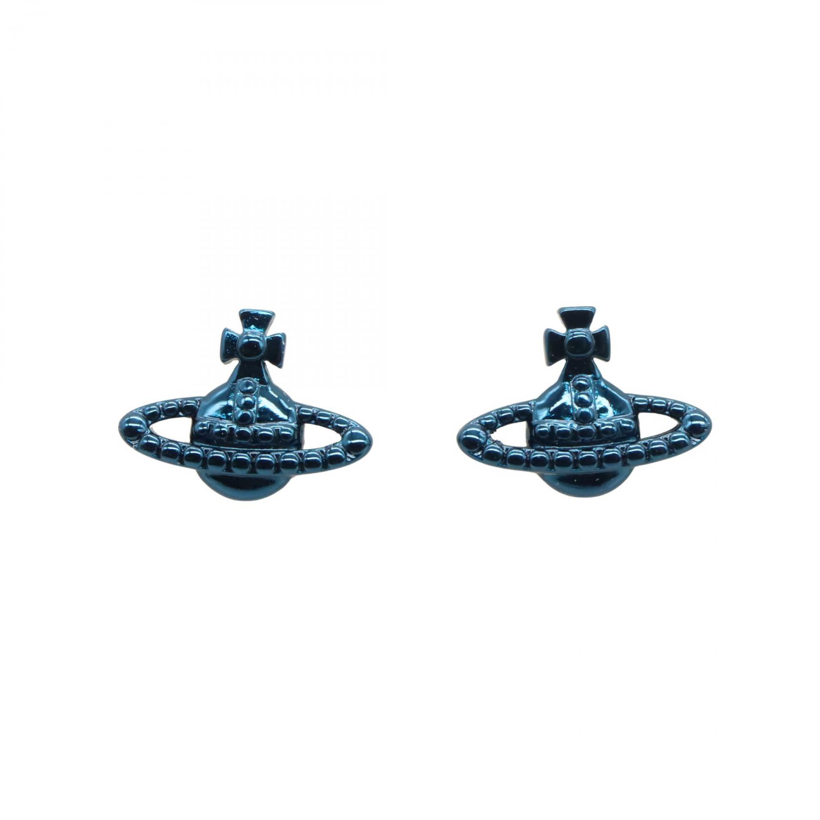 ≪5％OFFクーポン対象＆まとめ買い10%OFF≫ヴィヴィアンウエストウッド Vivienne Westwood ファラーピアス ピアス ジュエリー 真鍮 メンズ レディース ブルー系 62010015/02K004 【新品】