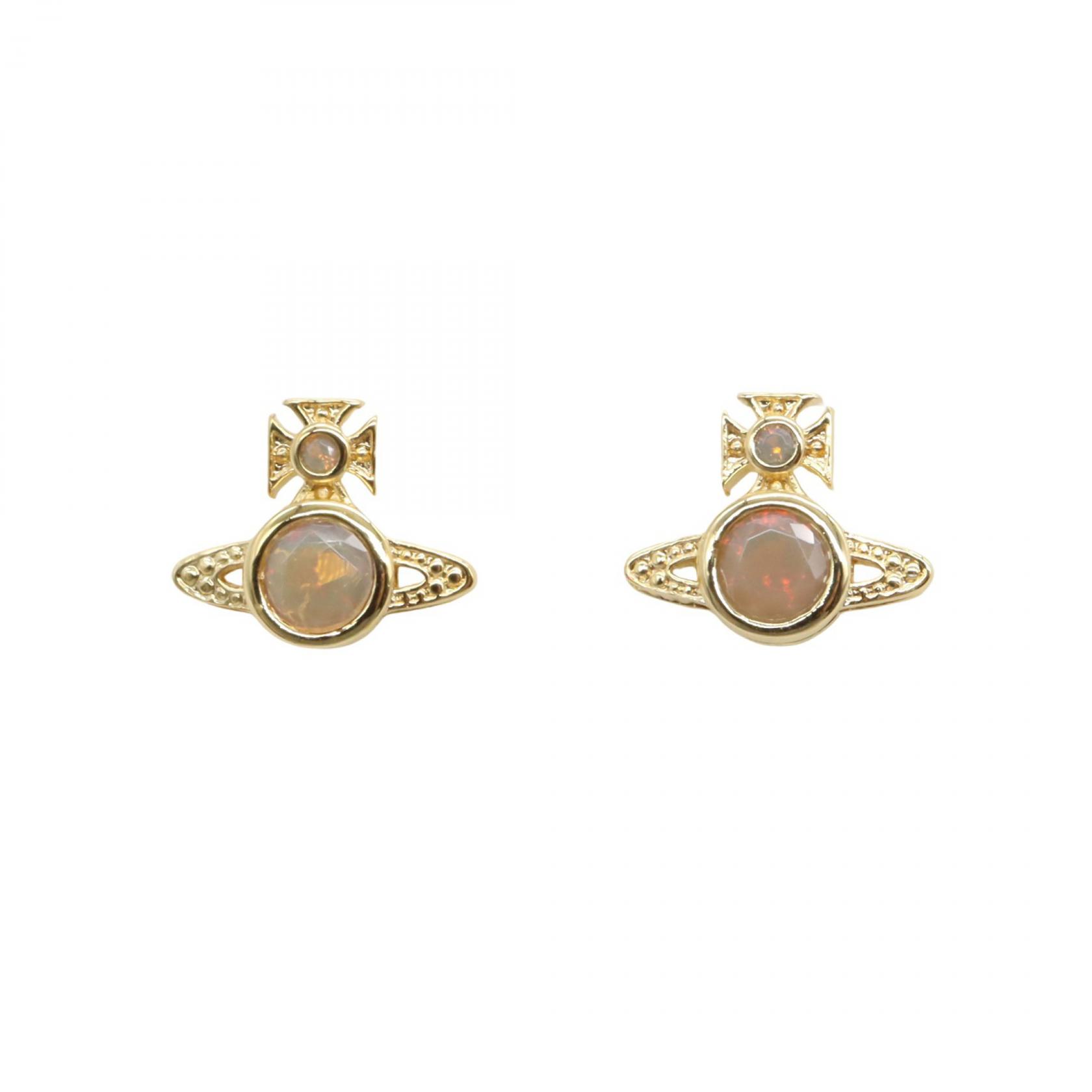 ≪5%OFFクーポン＆まとめ買い10% ～7/26 9:59〆≫ヴィヴィアンウエストウッド Vivienne Westwood ロンドン オーブ ピアス ピアス ジュエリー 真鍮 メンズ レディース ゴールド系 62010220/02R935 【新品】｜BRANDOFF TOKYO 13,230円