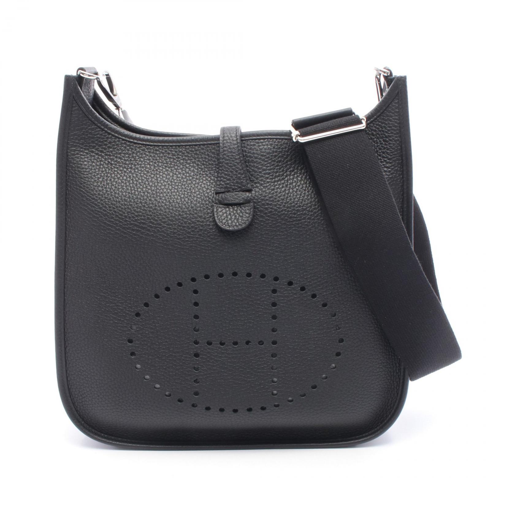 ≪5%OFFクーポン&まとめ買い10% ~7/26 9:59〆≫エルメス HERMES エヴリン 3 トロワ PM ショルダーバッグ バッグ レザー トリヨンクレマンス トリヨンクレマンス レディース ブラック系 056277CK 【中古】|BRANDOFF TOKYO