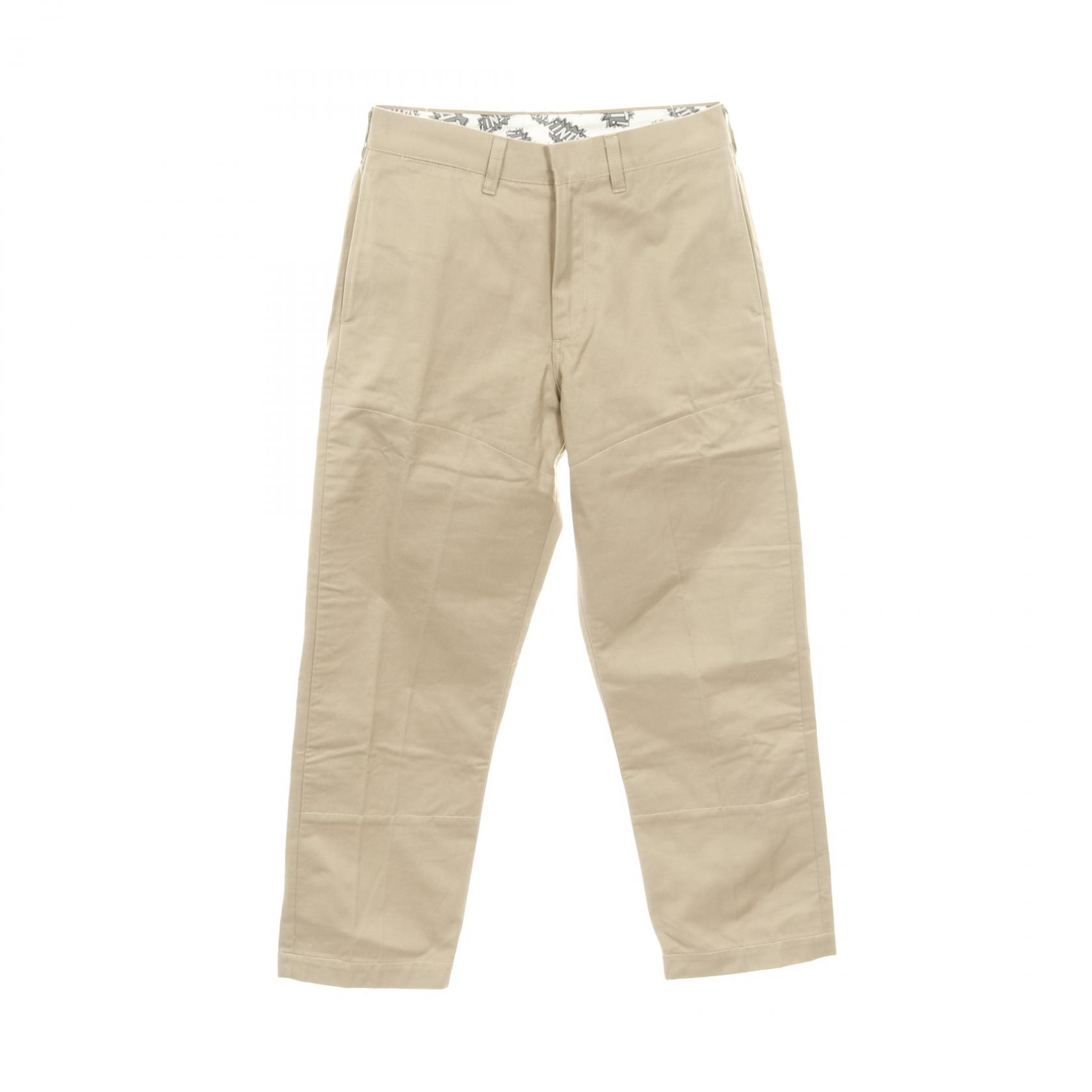 セント マイケル SAINT MICHAEL WIDE PANTS チノパンツ 衣料品 ボトムス コットン メンズ ベージュ系 【中古】