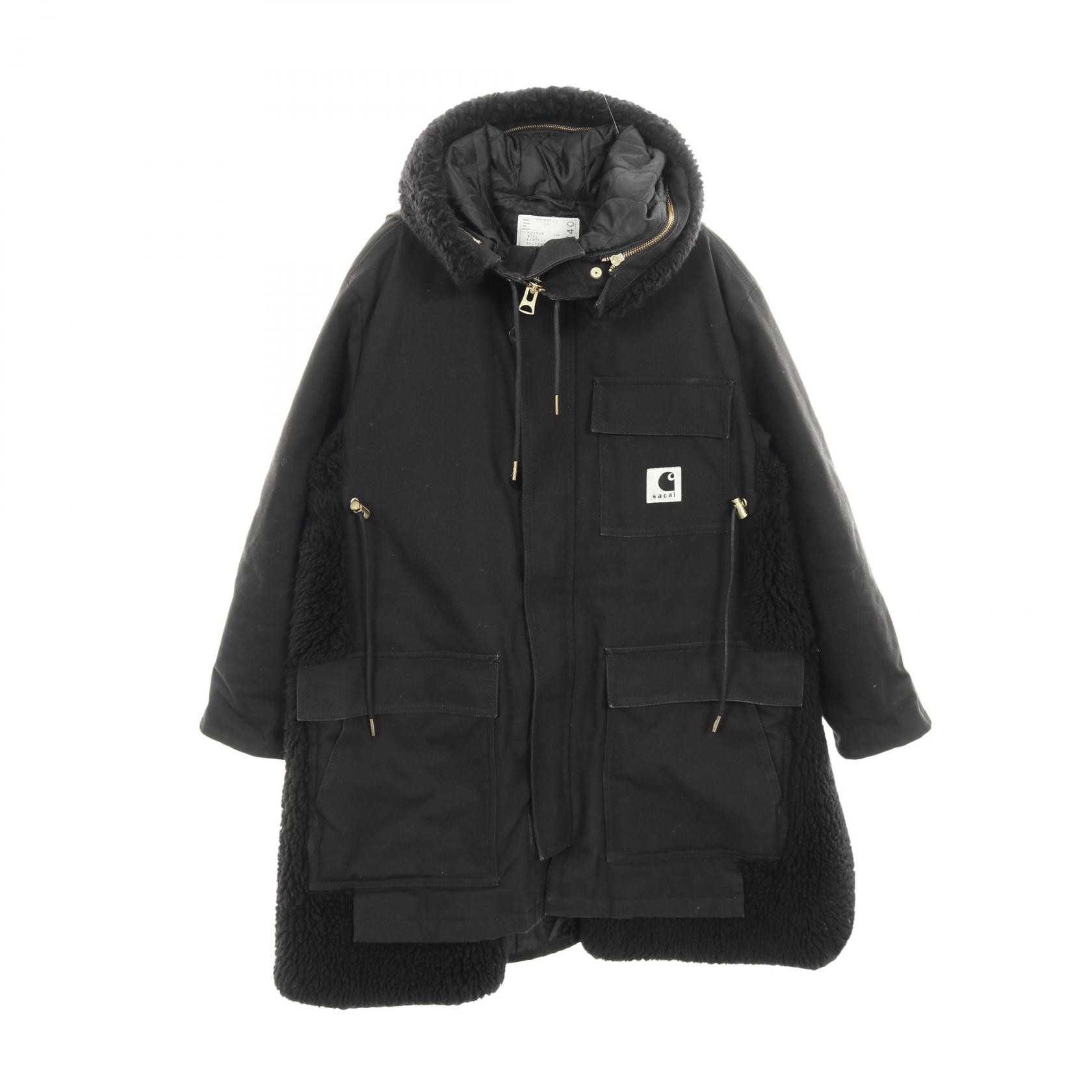 sacai×Carhartt 23AWシベリアンコート ブラック サイズ2 sacai×Carhartt 23AWシベリアンコート ブラック サイズ2