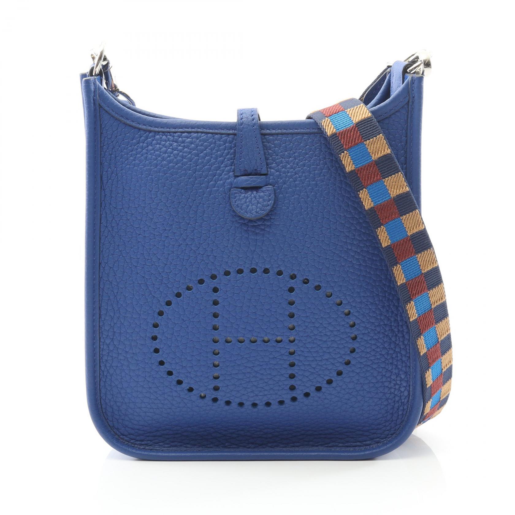 ≪5%OFFクーポン＆まとめ買い10% ～7/26 9:59〆≫エルメス HERMES エヴリンTPM アマゾン ショルダーバッグ バッグ レザー トリヨンクレマンス トリヨンクレマンス レディース ブルー系 ブルーロイヤル 【中古】｜BRANDOFF TOKYO