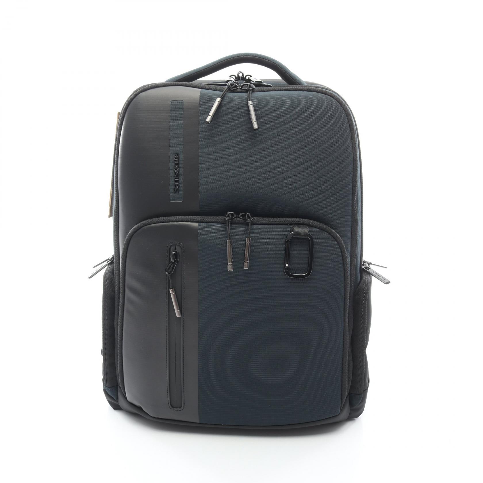 【ポイント5倍｜4/18 0:00～4/20 23:59】サムソナイト Samsonite BIZ2GO リュックサック バックパック バッグ ポリエステル メンズ グリーン系 / ブラック系 1421431277 【新品】