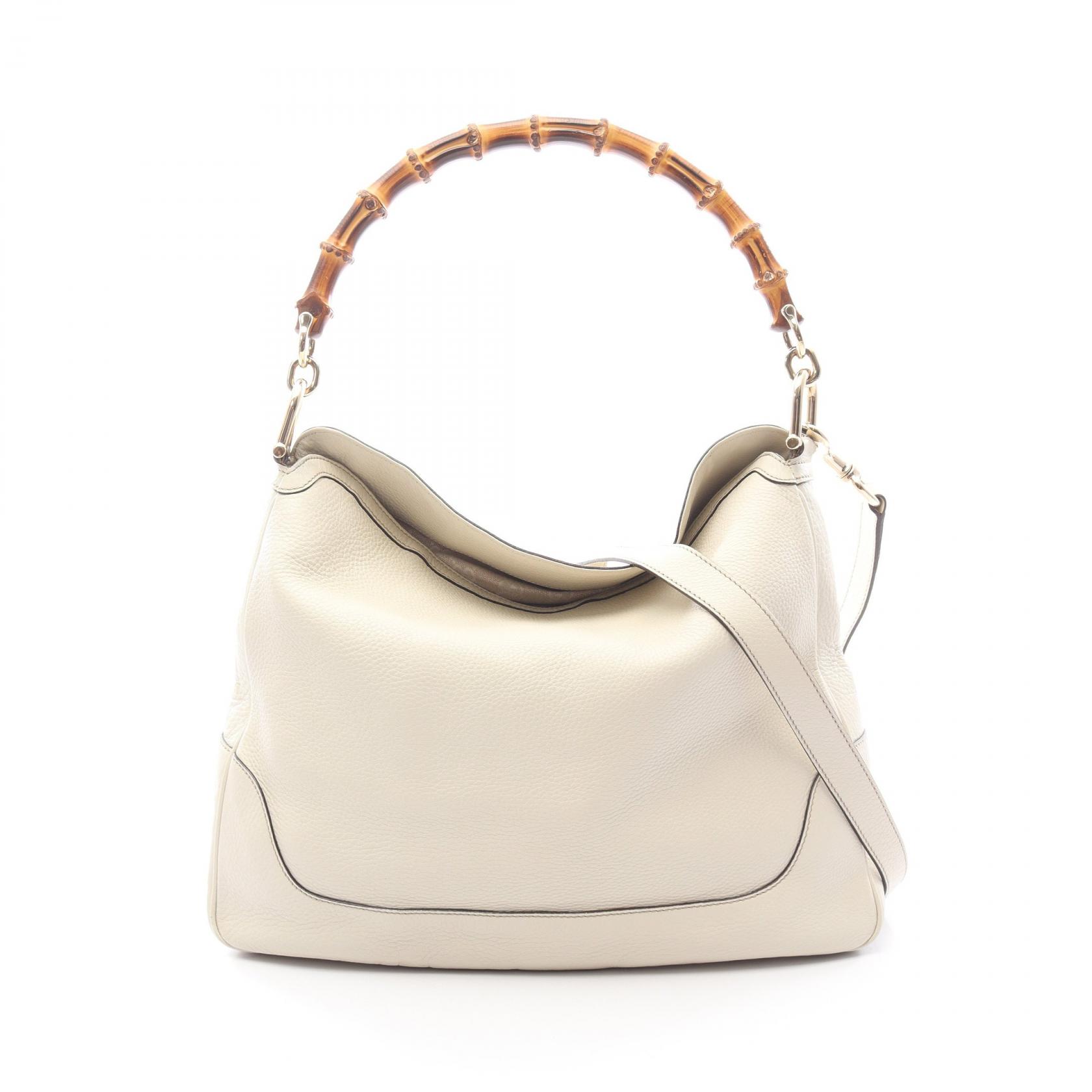 GUCCI ダイアナ　バンブー ホワイトレザートートバッグ Gucci Diana medium tote bag in white leather | GUCCI® US