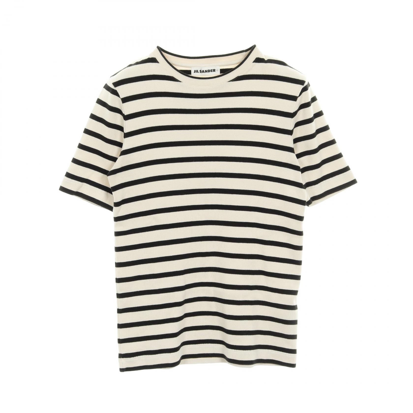 【ポイント5倍｜4/18 0:00～4/20 23:59】ジルサンダープラス JIL SANDER＋ カットソー 衣料品 トップス コットン レディース アイボリー系 / ブラック系 【中古】