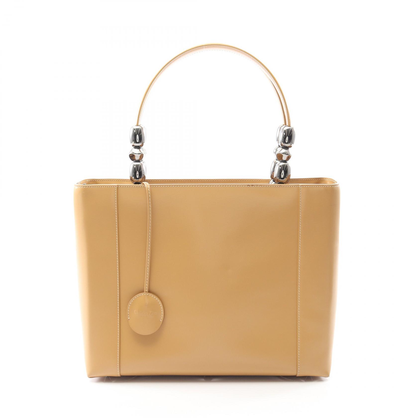 ≪5％OFFクーポン対象＆まとめ買い10%OFF≫ディオール Dior マリスパール ハンドバッグ バッグ レザー レディース ベージュ系 【中古】