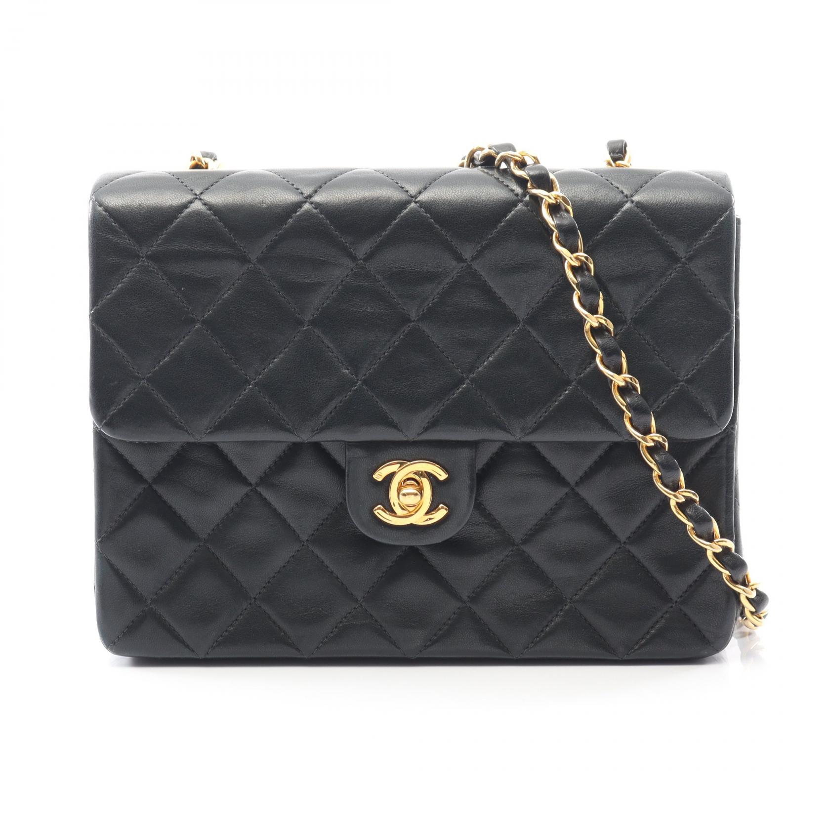 ≪5%OFFクーポン＆まとめ買い10% ～7/26 9:59〆≫シャネル CHANEL ミニマトラッセ20 ショルダーバッグ バッグ ラムスキン（羊革） レディース ブラック系 【中古】｜BRANDOFF TOKYO 283,500円