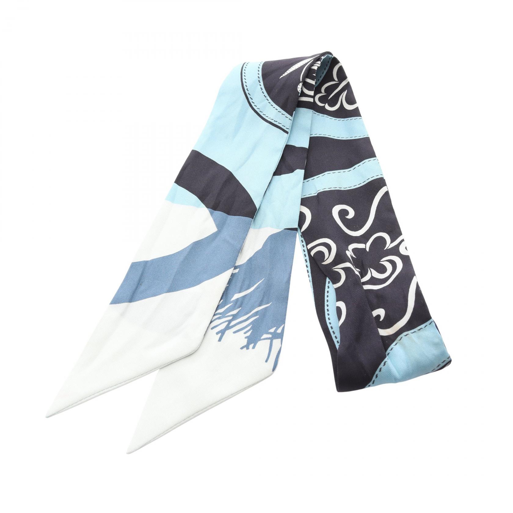 楽天市場】HERMES エルメス ツイロン ツイリー ロングスカーフ リボン