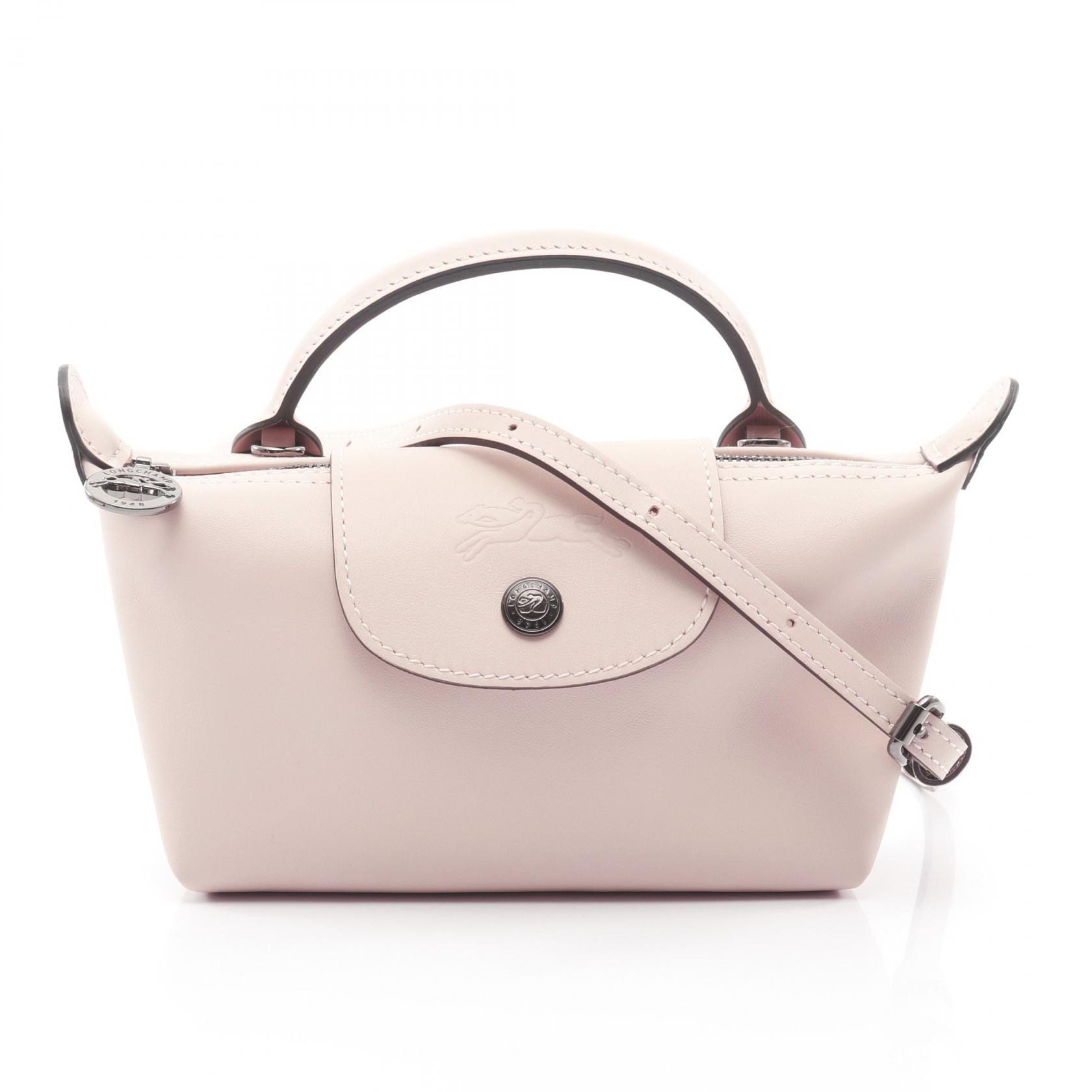 ロンシャン Longchamp Le Pliage Xtra XS ル プリアージュ エクストラ ポーチ ハンドバッグ バッグ レザー レディース ピンク系 34205987542 【新品】