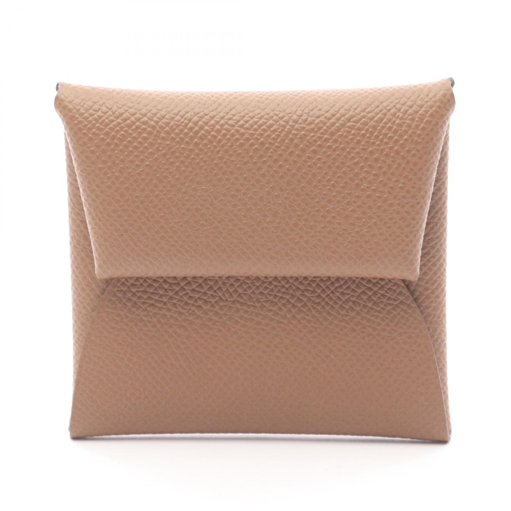 【ポイント5倍｜4/18 0:00～4/20 23:59】エルメス HERMES バスティア ヴェルソ ブロンズドレ ヴェールフィズ コインケース 財布 ヴォーエプソン ヴォーエプソン レディース ブラウン系 【中古】 40,950円