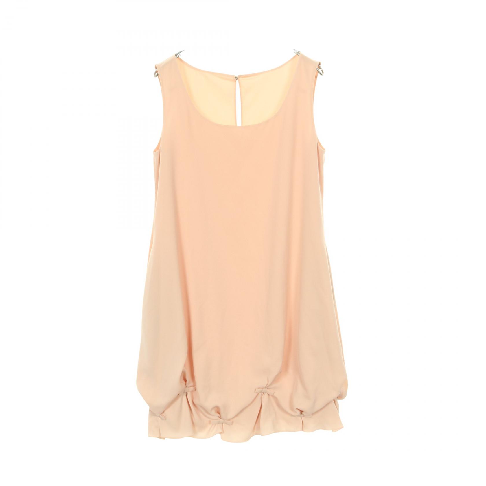 ≪5％OFFクーポン対象＆まとめ買い10%OFF≫フォクシー ニューヨーク FOXEY NEW YORK ワンピース 衣料品 トップス ポリエステル レディース ベージュ系 32210-NAOFX424L 【中古】