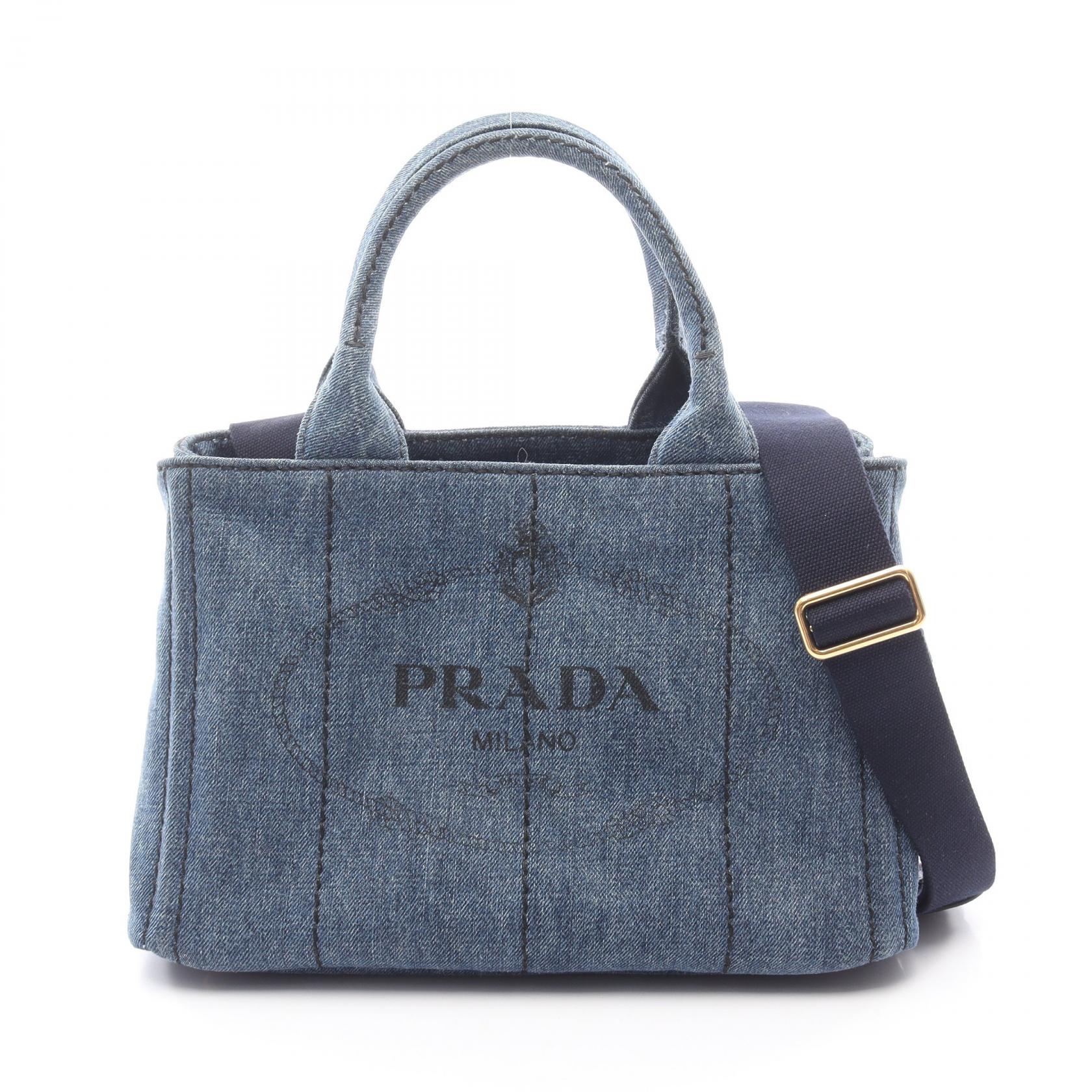 楽天市場】PRADA プラダ B1877B カナパ DENIM(デニム) カバン スモール