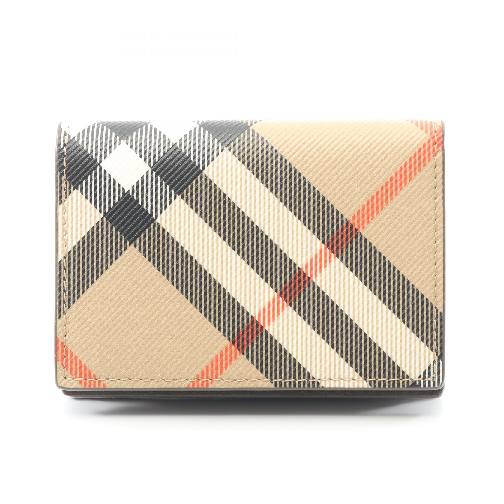 【ポイント5倍｜4/18 0:00～4/20 23:59】バーバリー BURBERRY ヴィンテージチェック カードケース アクセサリー PVC メンズ ベージュ系 / マルチカラー 8091911 【新品】